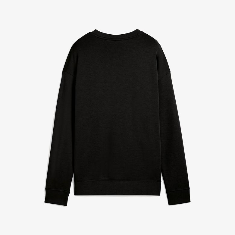 Puma Essential No.1 Logo Relaxed Crew Kadın Siyah Sweatshirt