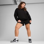 Puma Essential No.1 Logo Relaxed Crew Kadın Siyah Sweatshirt