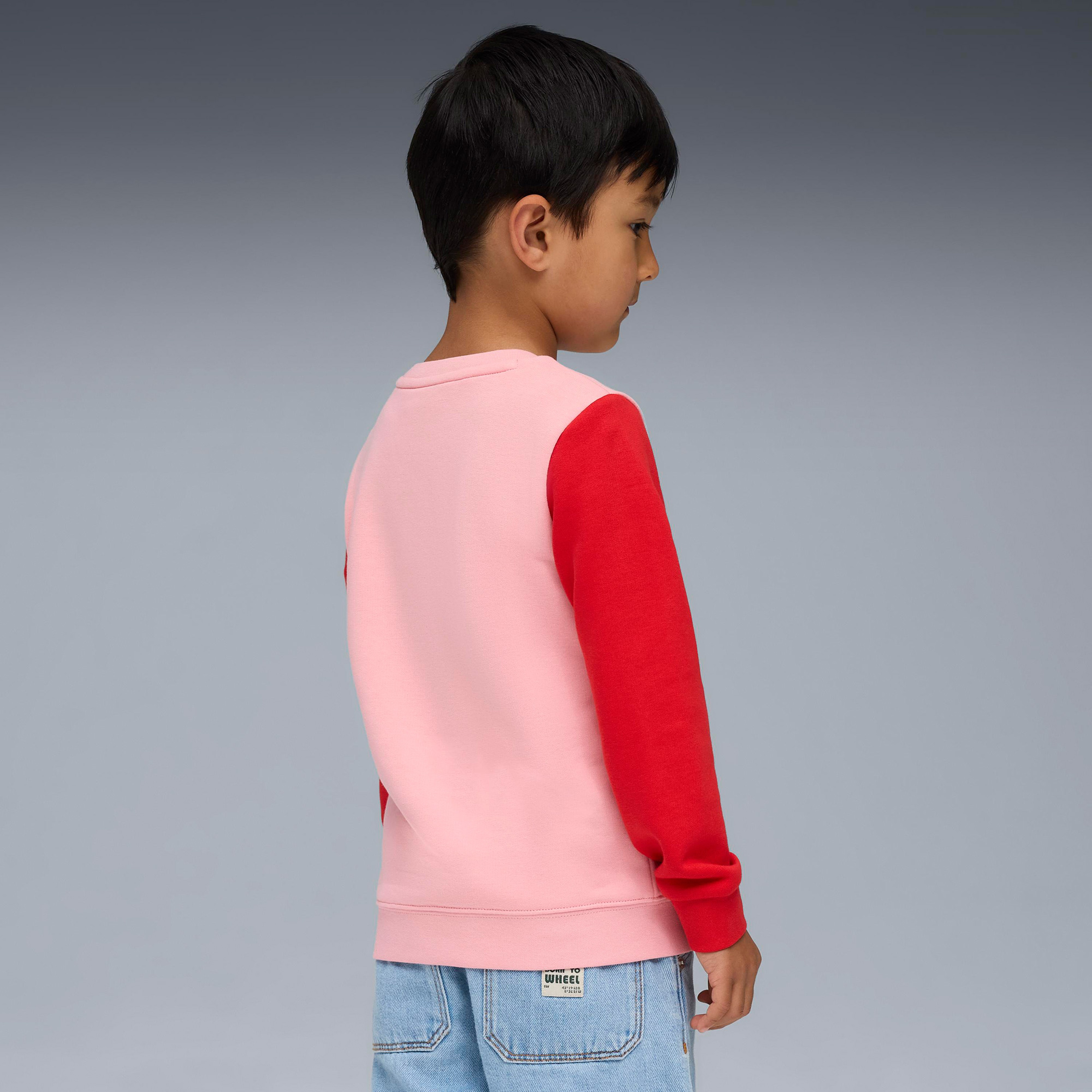 Puma Little Runners Crew Çocuk Pembe Sweatshirt