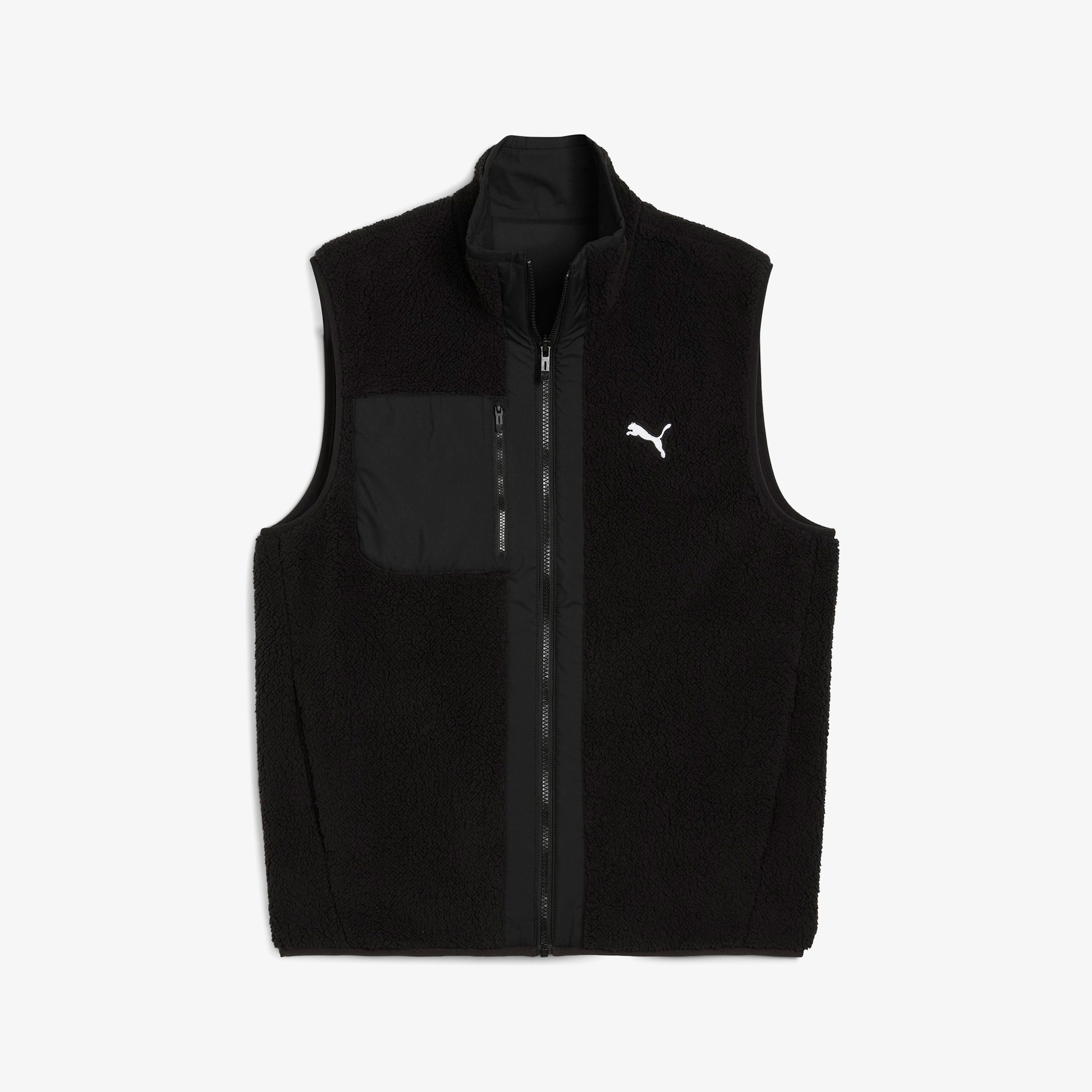 Puma Reversible Sherpa Vest Erkek Siyah Ceket