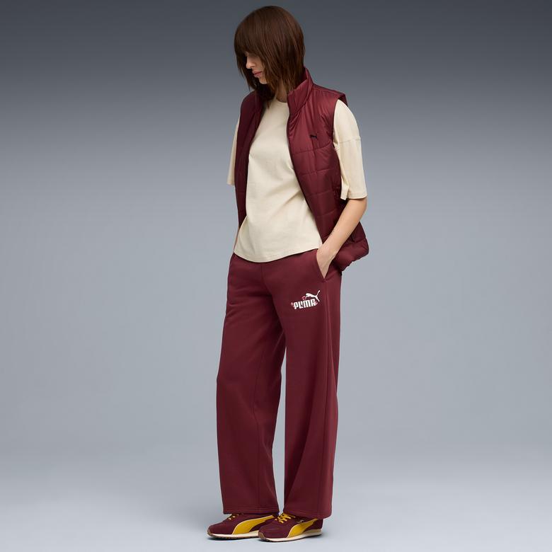 Puma Ess Nature 2.0 Logo  Kadın Kırmızı Eşofman Altı