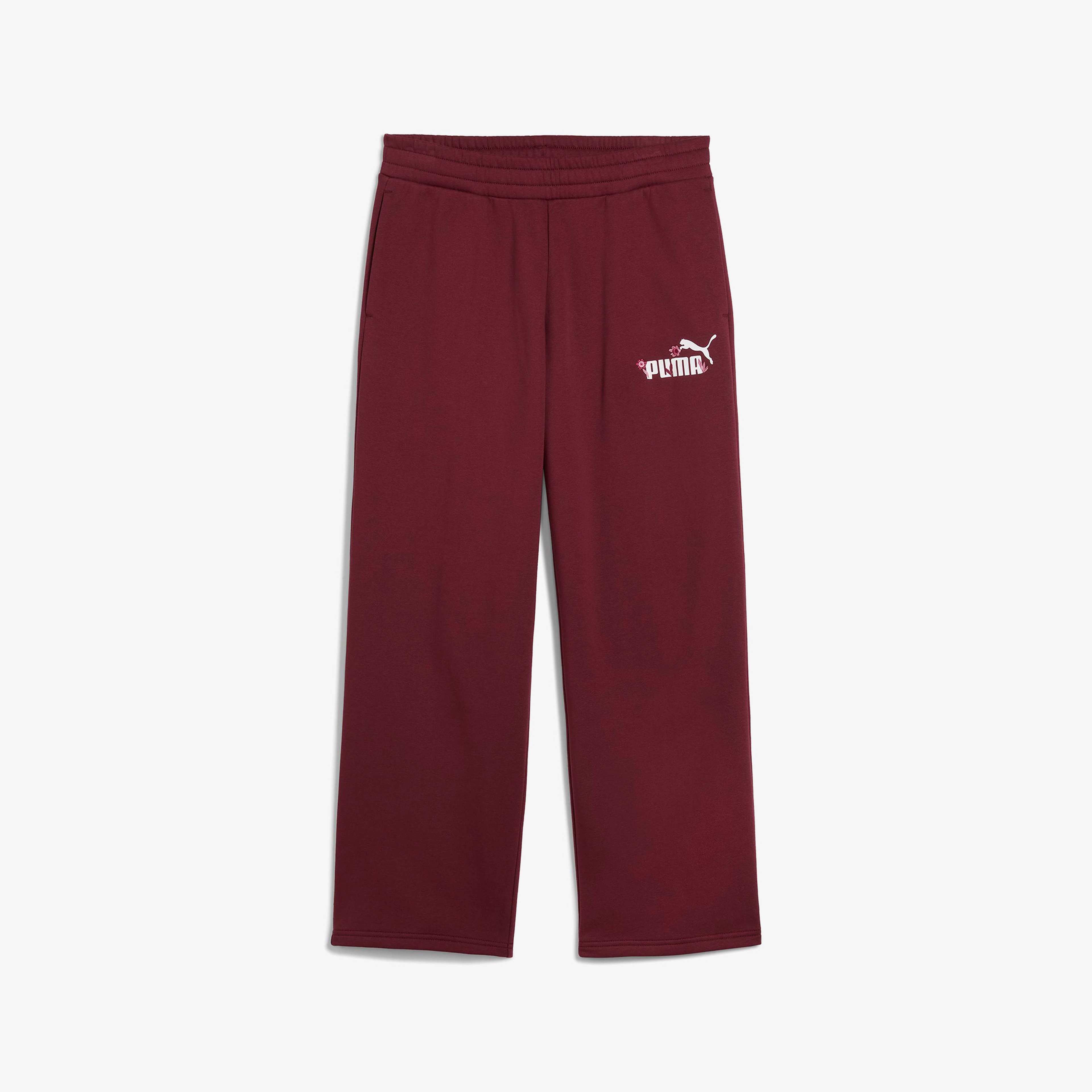 Puma Ess Nature 2.0 Logo  Kadın Kırmızı Eşofman Altı