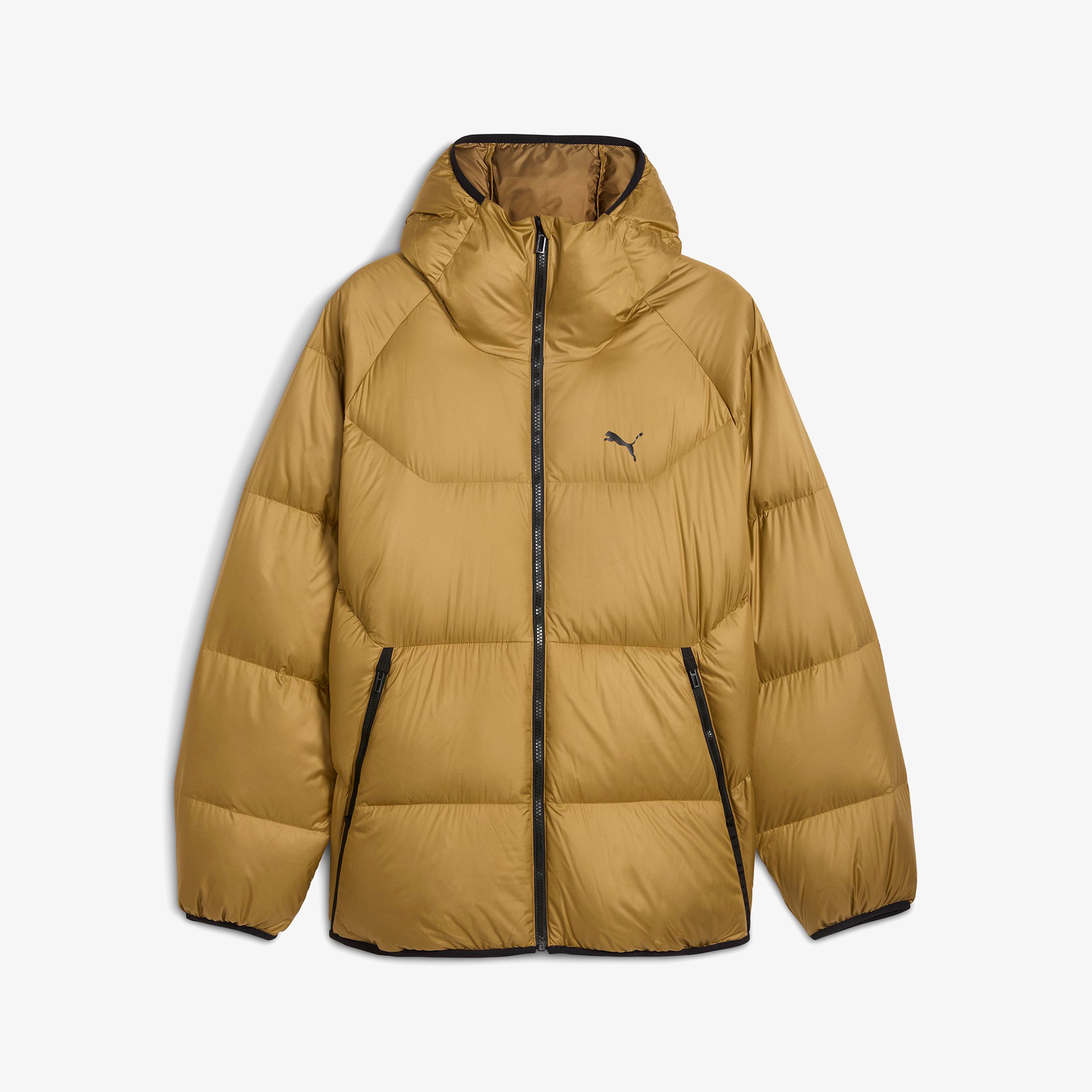 Puma Hooded Down Puffer Erkek Sarı Mont