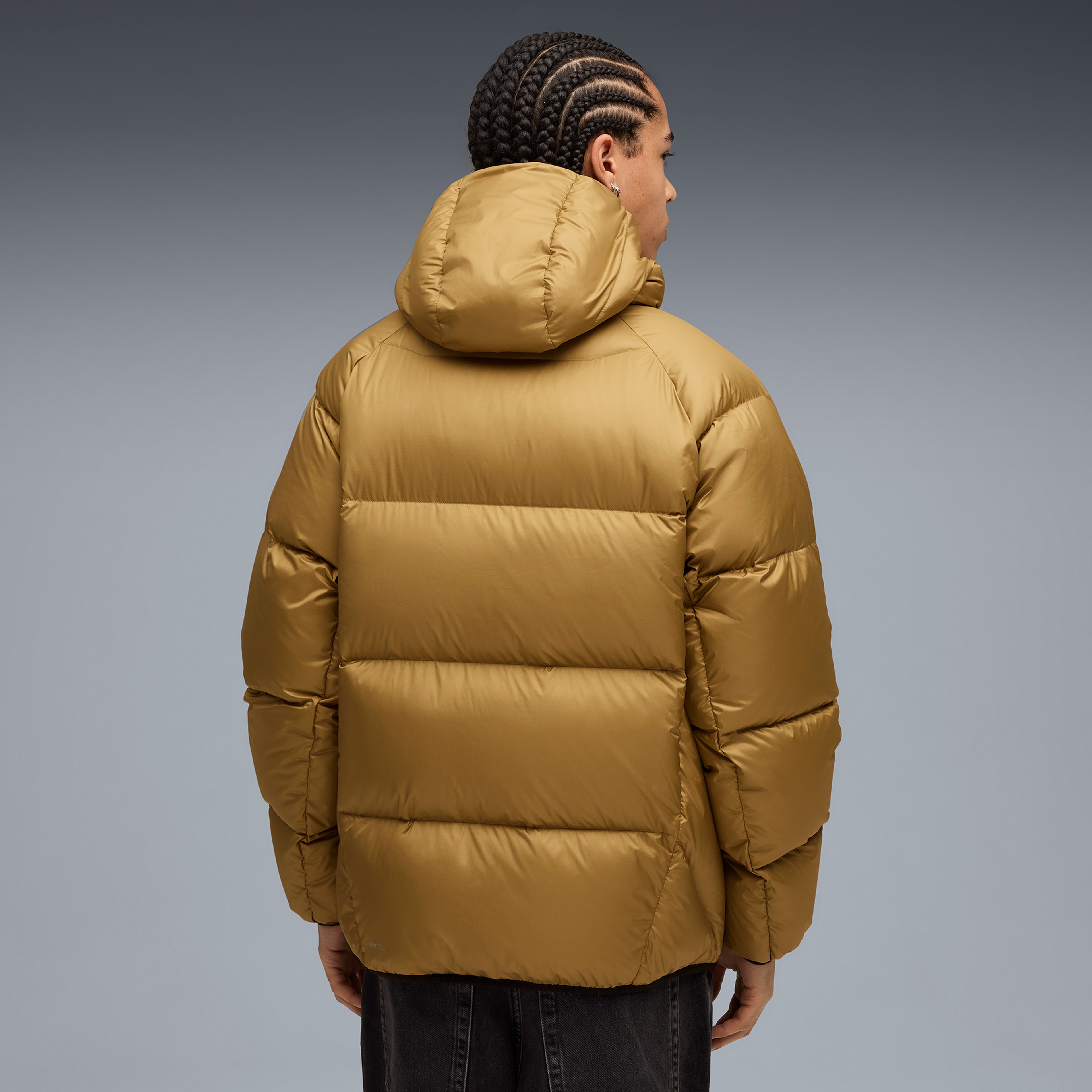 Puma Hooded Down Puffer Erkek Sarı Mont