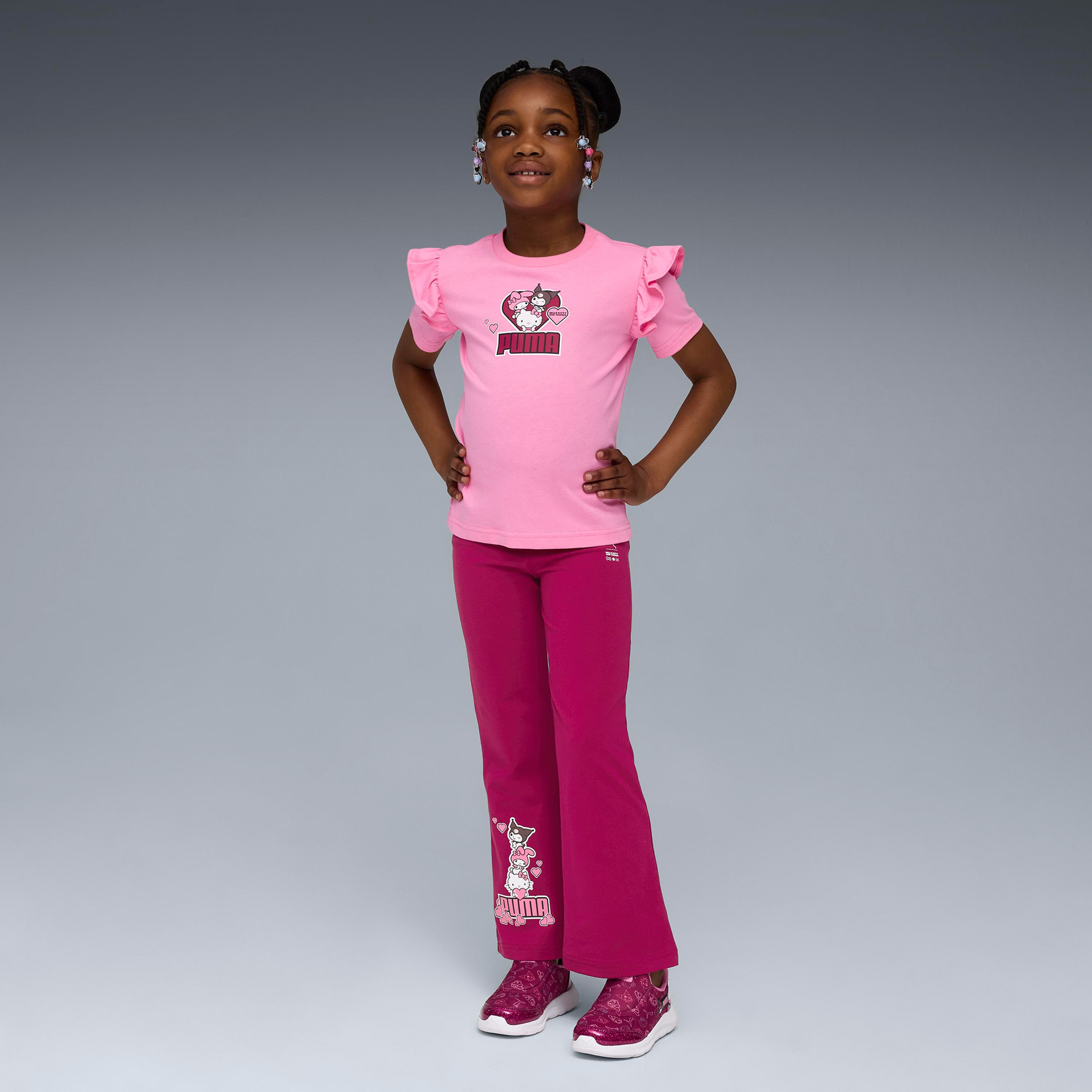 Puma  X HK&FR Ruffle  Çocuk Pembe T-Shirt
