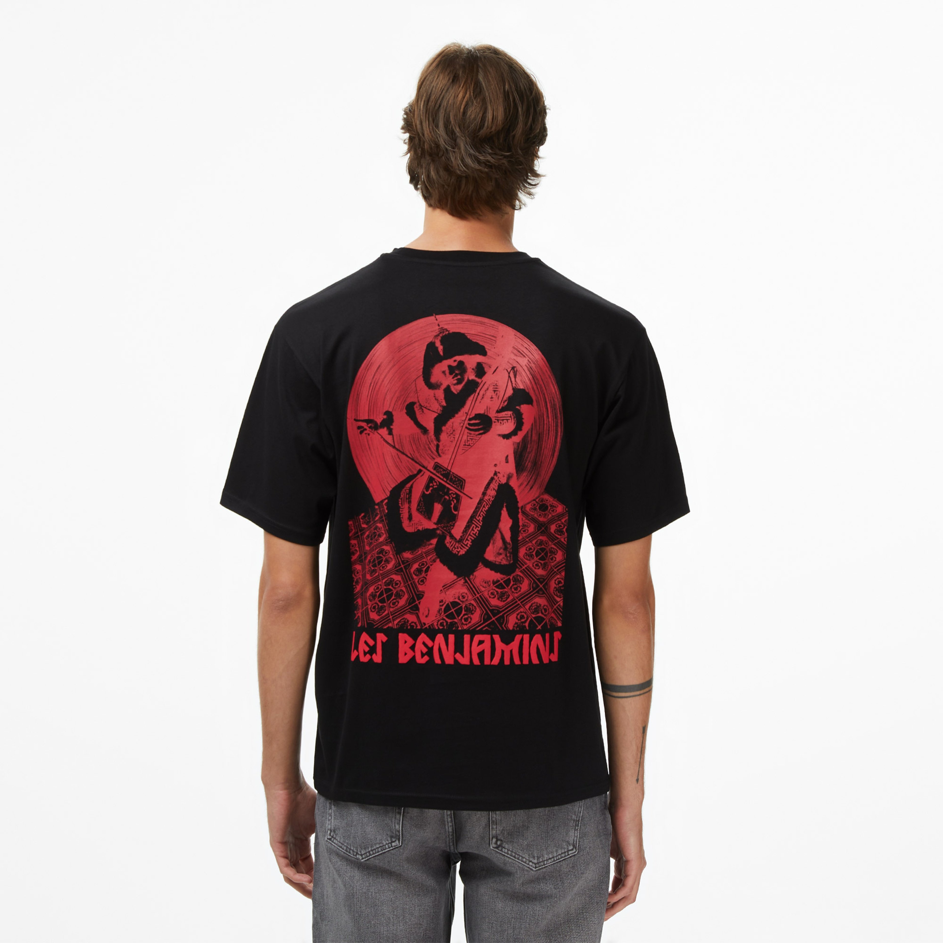 Les Benjamins Relaxed Fit Erkek Bej T-Shirt