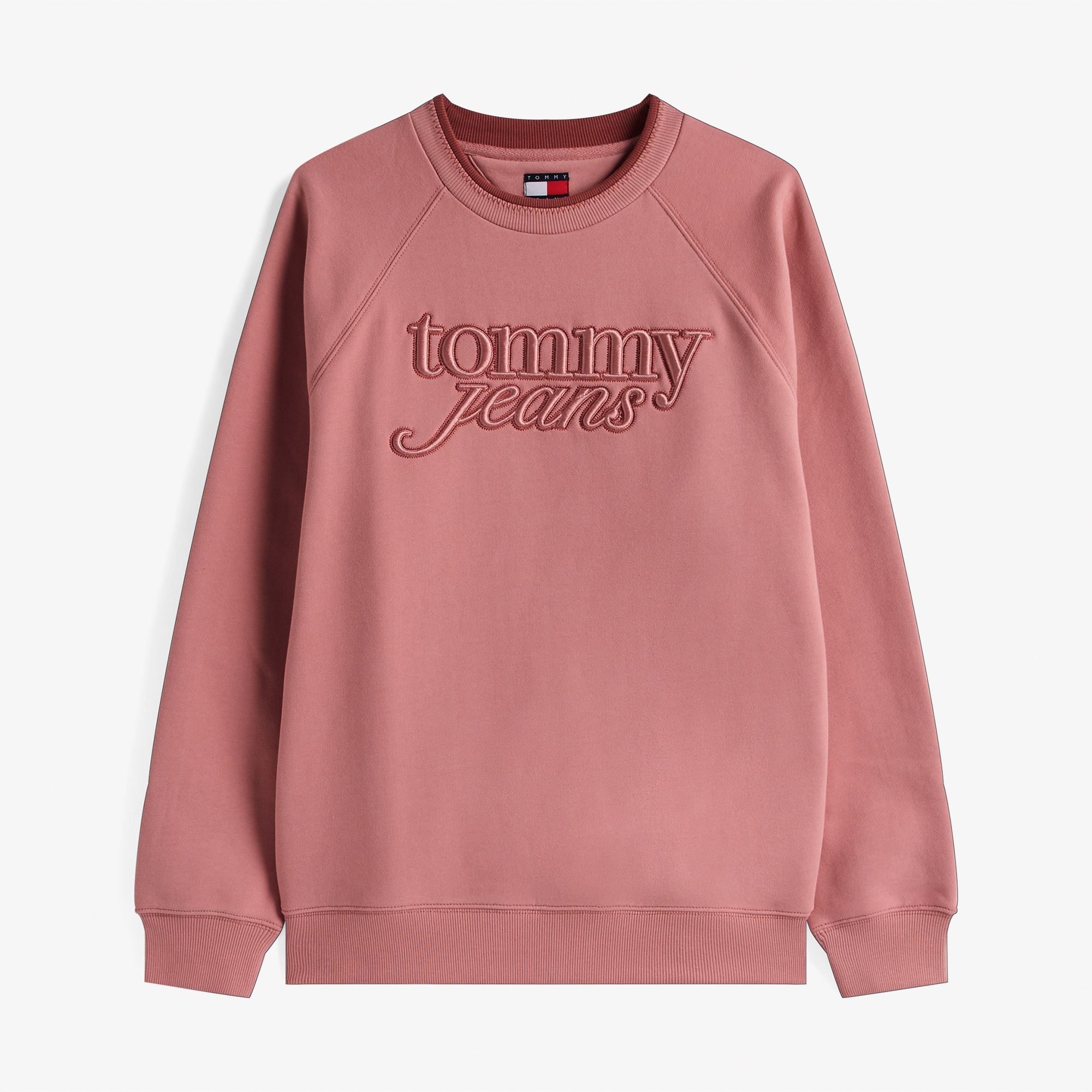 Tommy Jeans Relax Script Kadın Pembe Sweatshirt