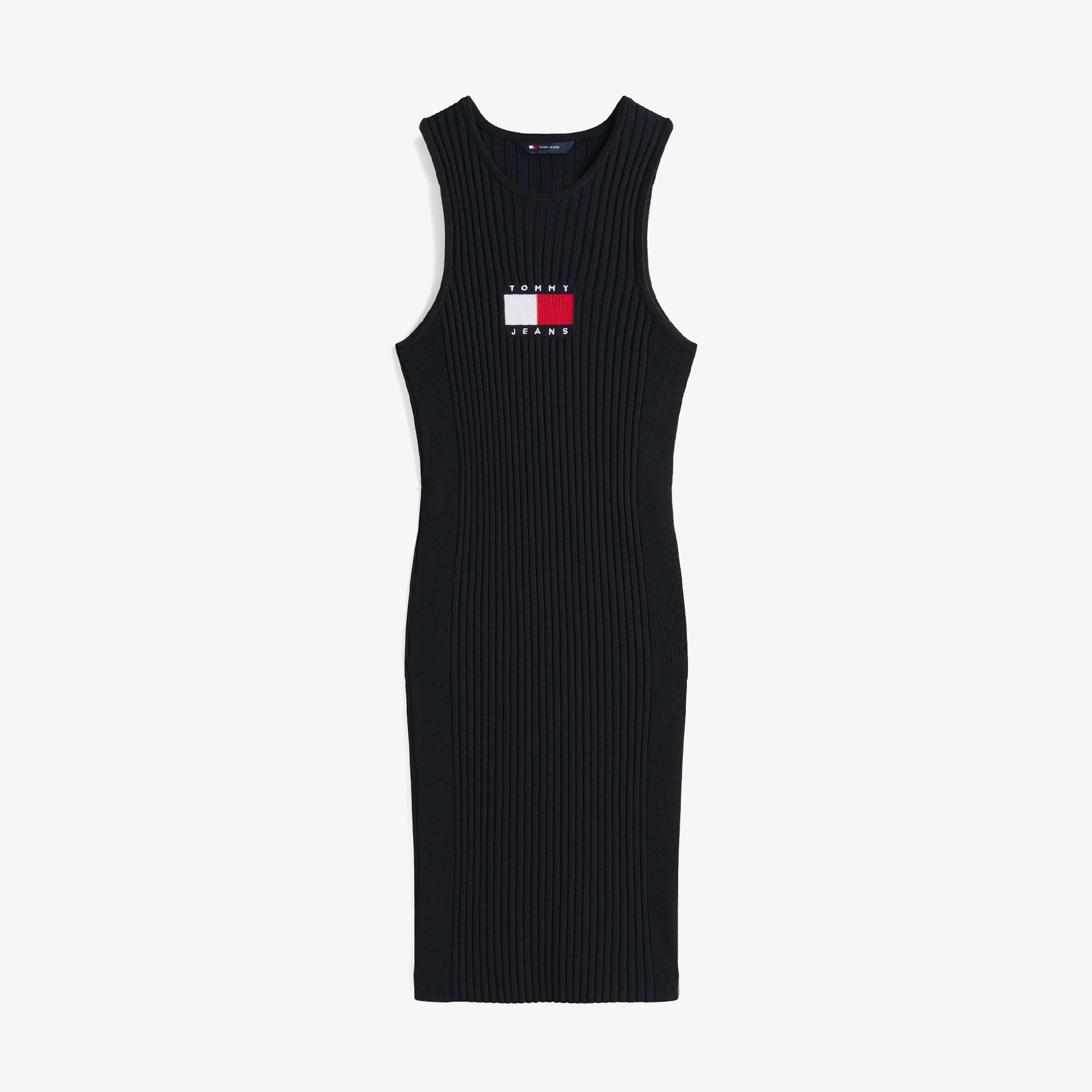 Tommy Jeans Flag Mini Kadın Siyah Elbise