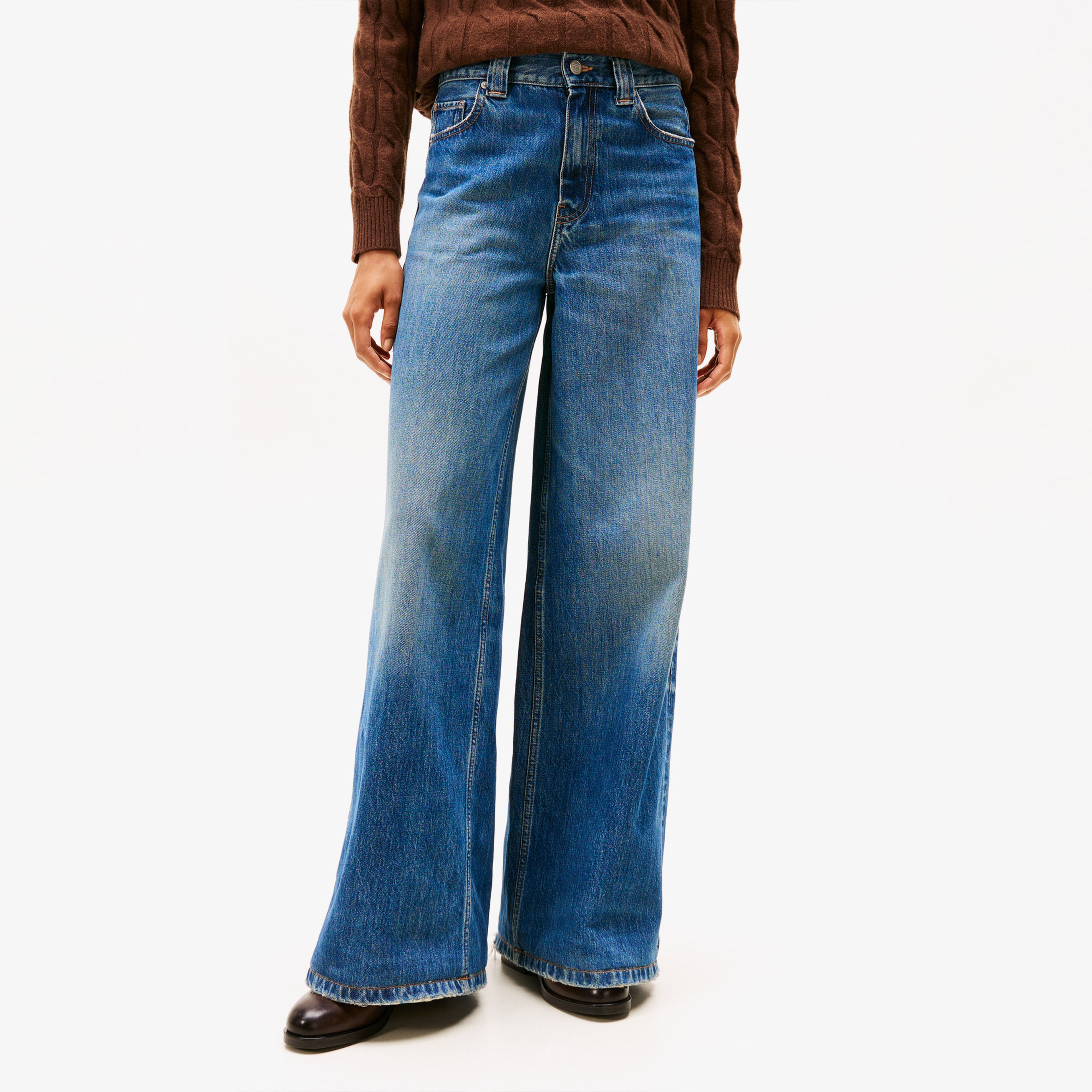 Tommy Hilfiger Denim Kris 70'S Wide Leg Kadın Mavi Jean