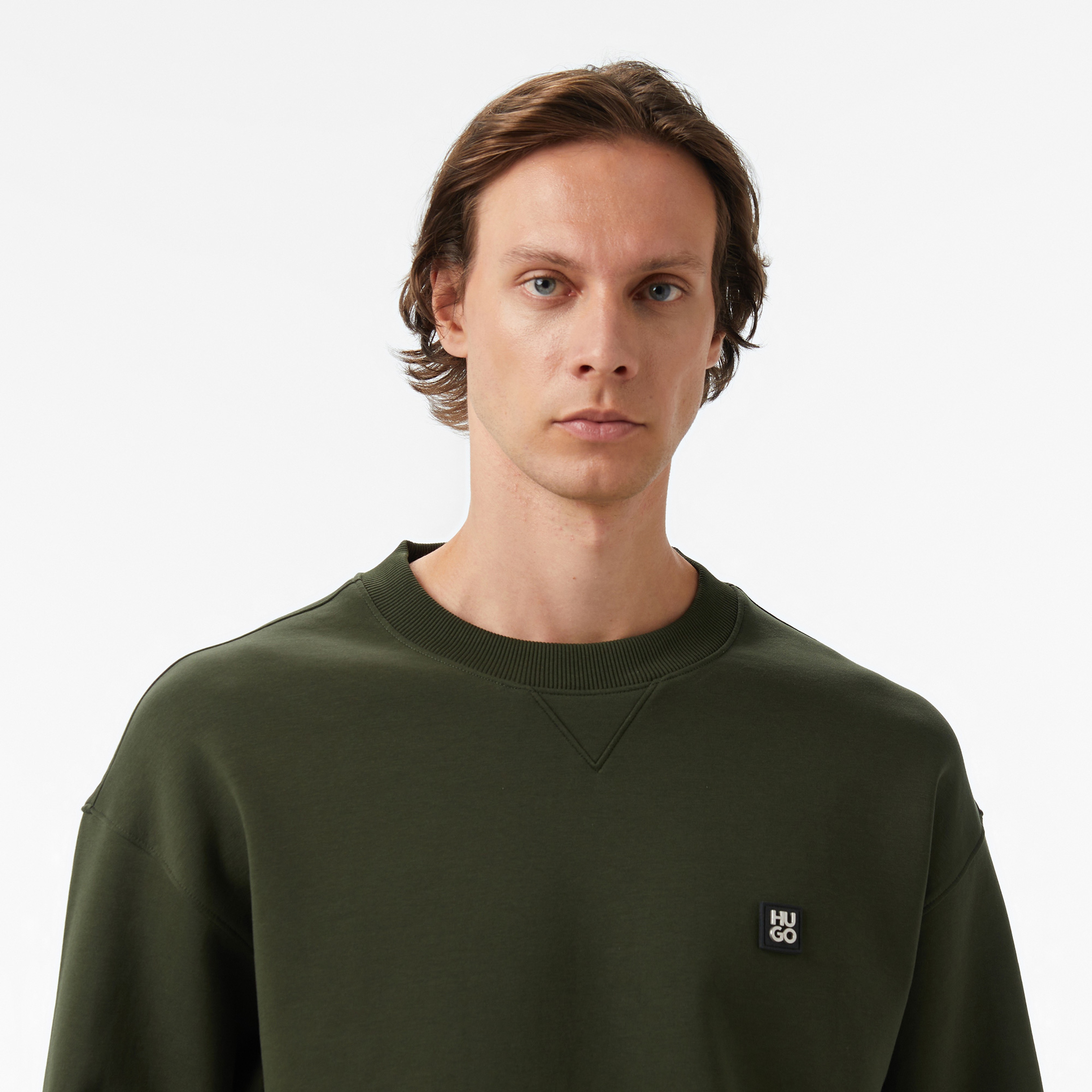 Hugo Dargencrew Erkek Koyu Yeşil Sweatshirt