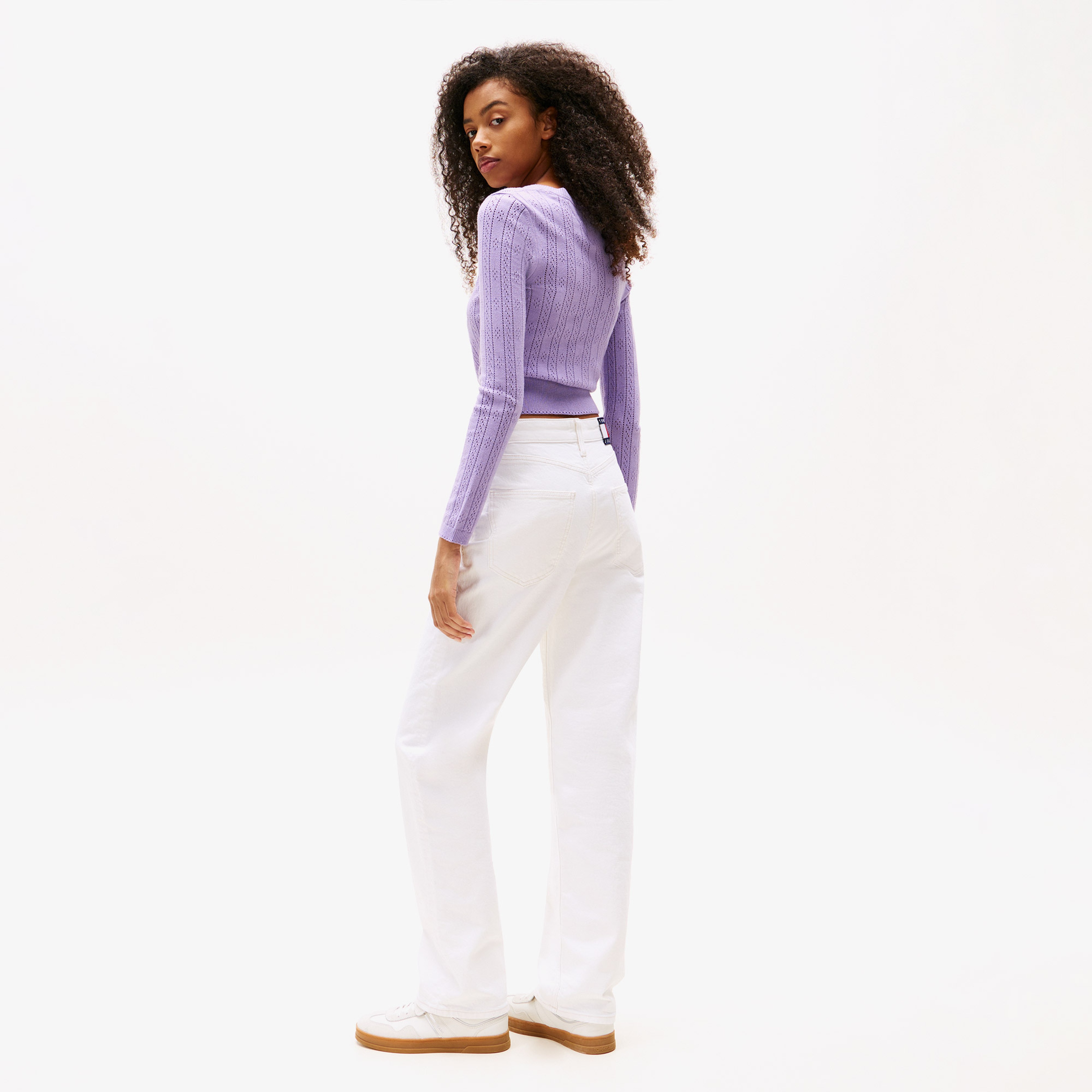 Tommy Hilfiger Layla High Rise Slim Kadın Beyaz Straight Jean