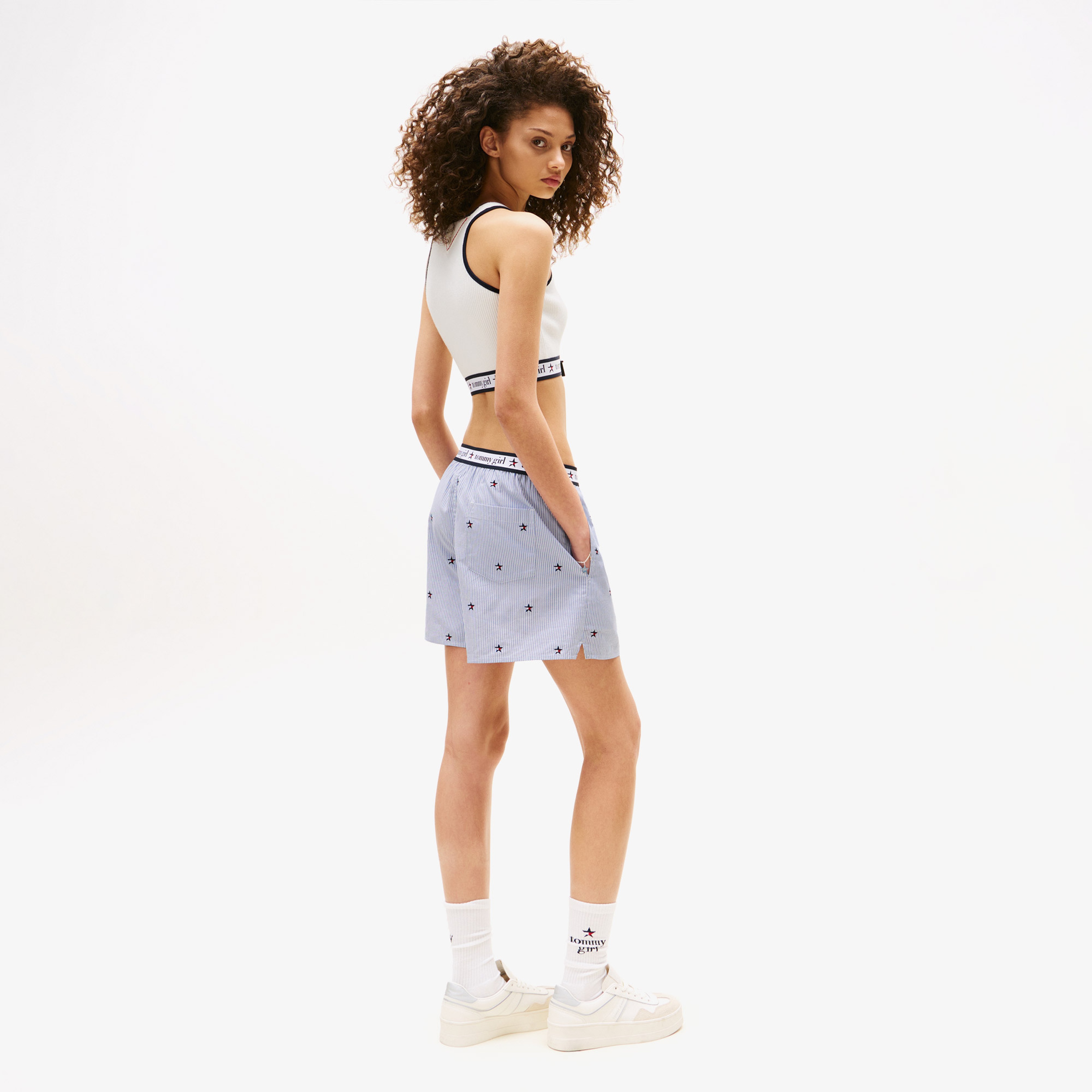 Tommy Hilfiger Knitted Tank Kadın Beyaz T-Shirt