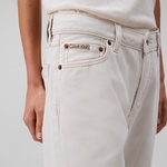 Calvin Klein Signature 90s Straight Soft Bone Kadın Beyaz Jean