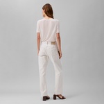 Calvin Klein Signature 90s Straight Soft Bone Kadın Beyaz Jean