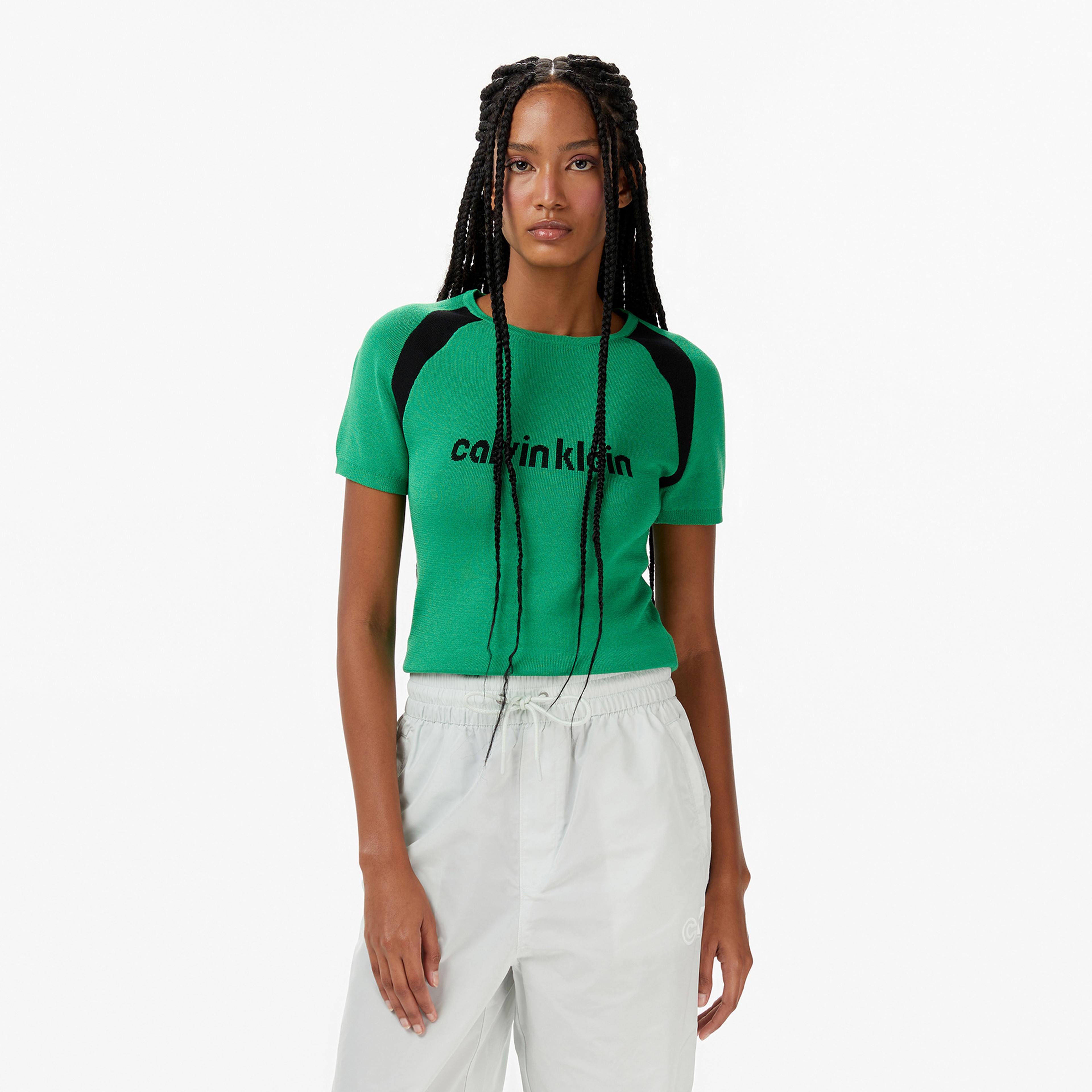 Calvin Klein Liquid Shine Sculp Kadın Yeşil Triko