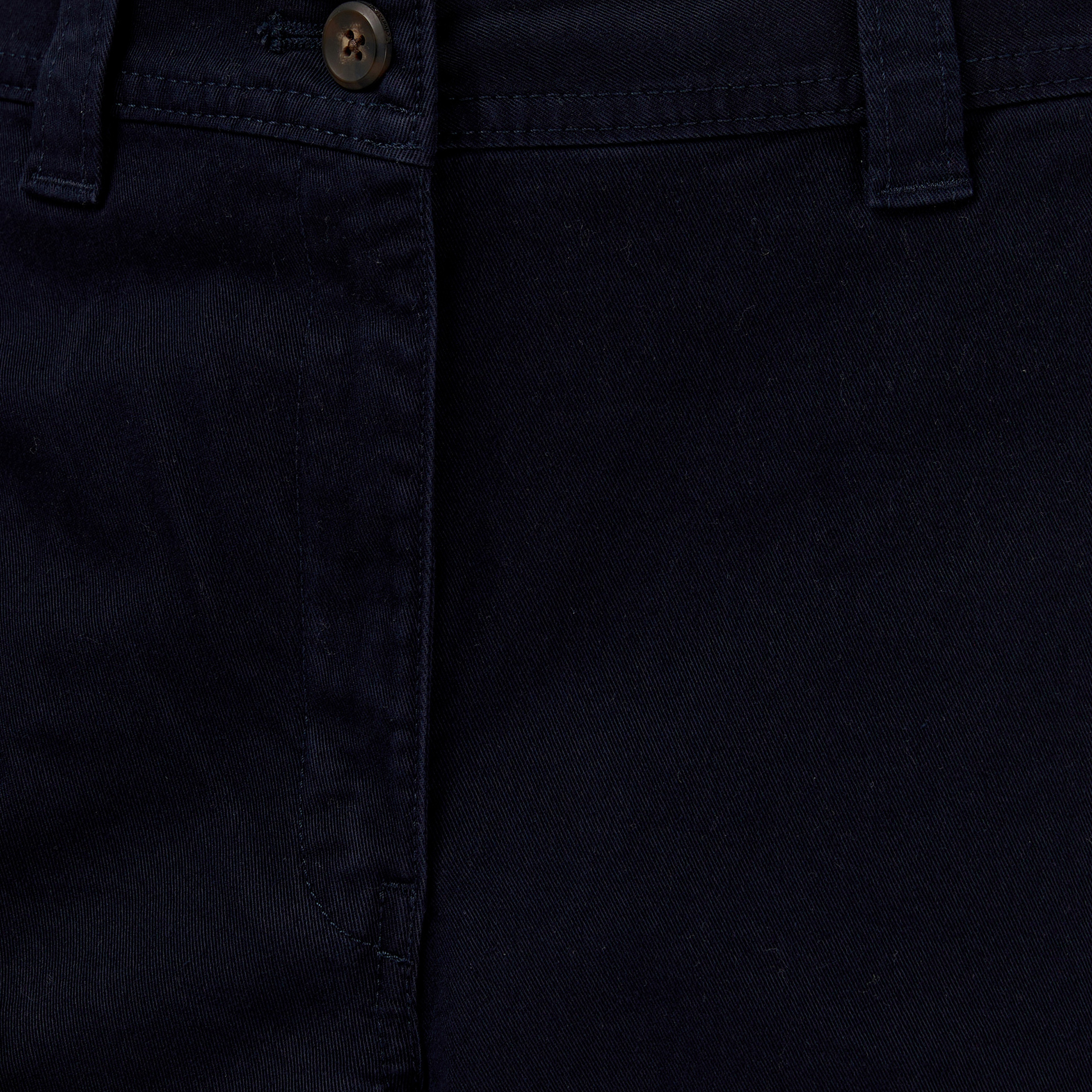 Calvin Klein Cotton Chino Kadın Mavi Pantolon