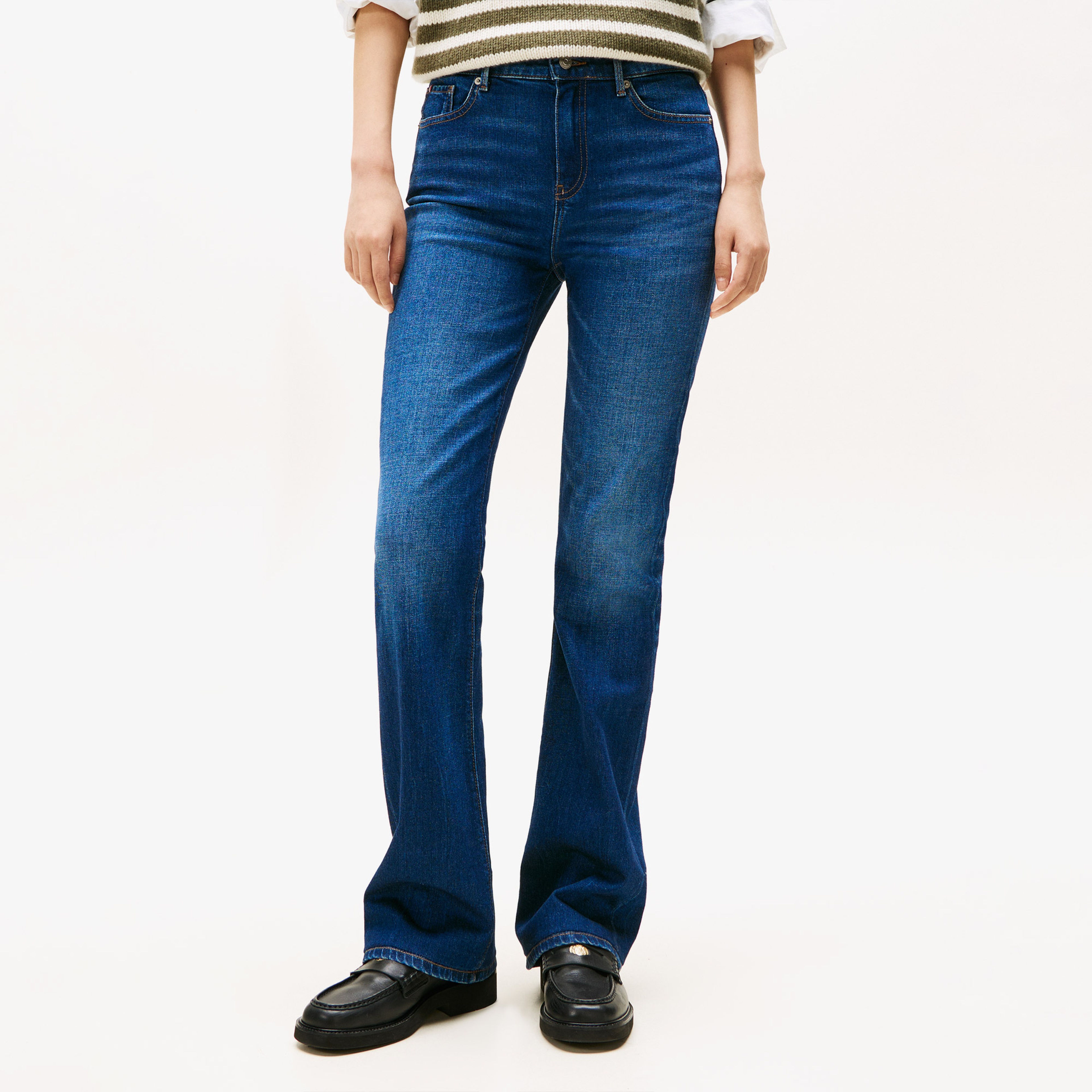 Tommy Hilfiger Denim New Doreen Kadın Mavi Bootcut Jean