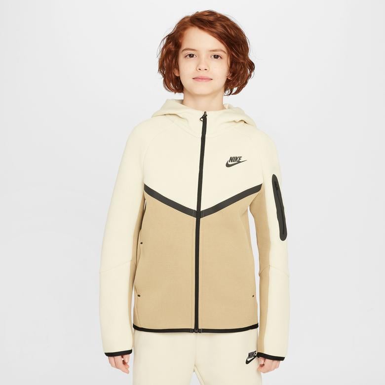 Nike Sportswear Tech Fleece Çocuk Bej Sweatshirt