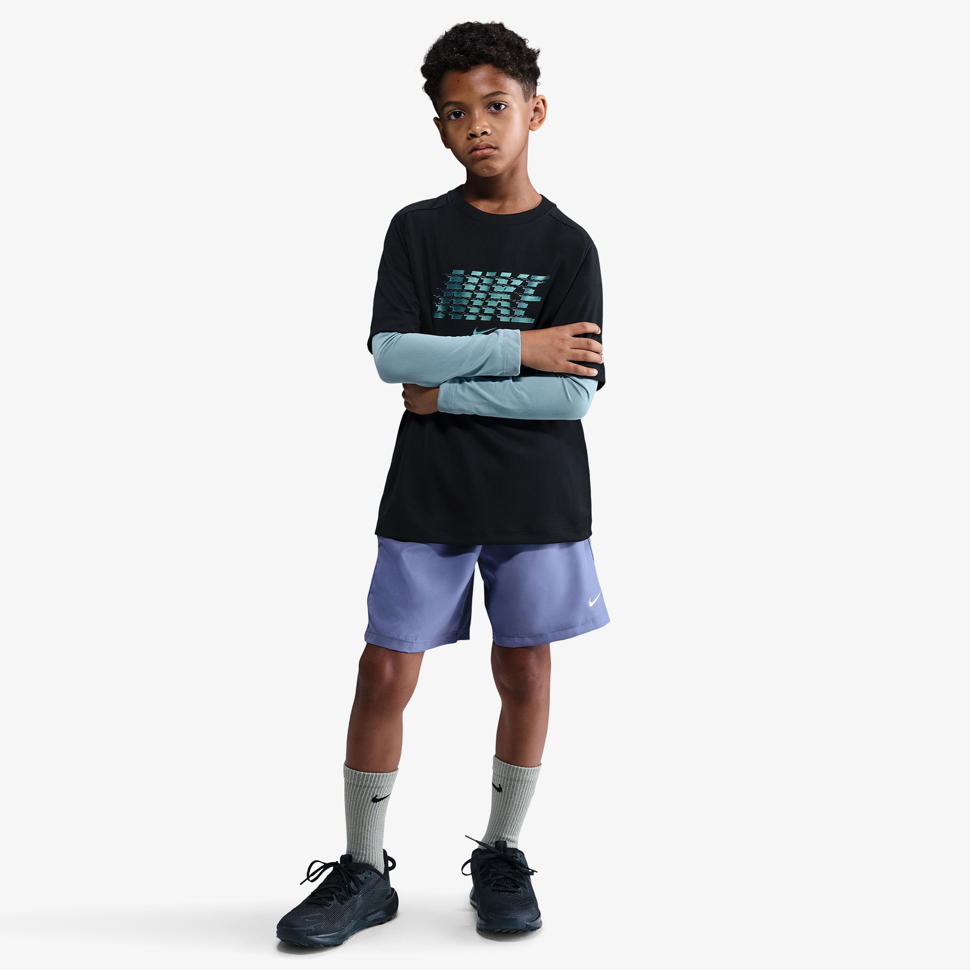 Nike Multi Çocuk Siyah Antrenman T-Shirt