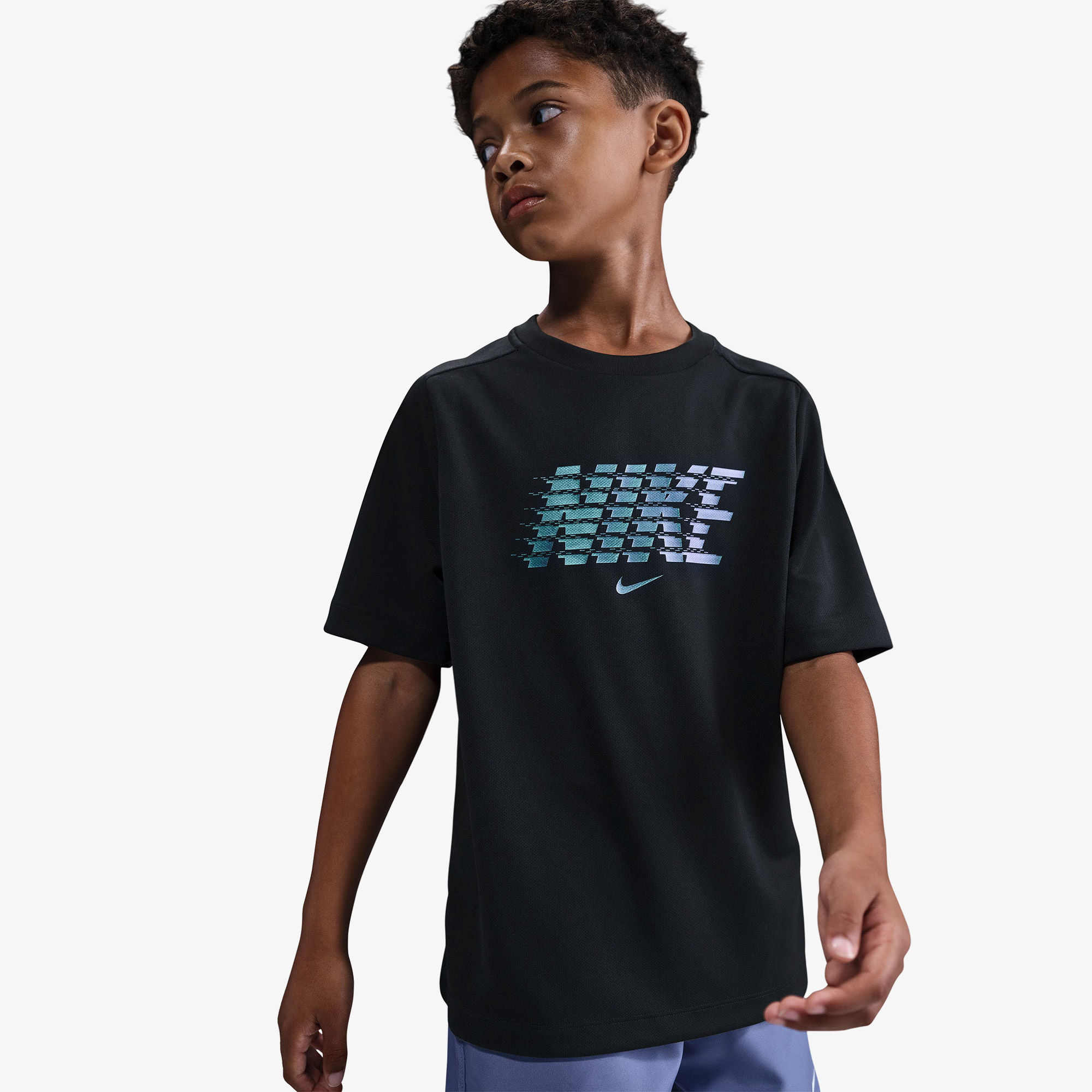 Nike Multi Çocuk Siyah Antrenman T-Shirt