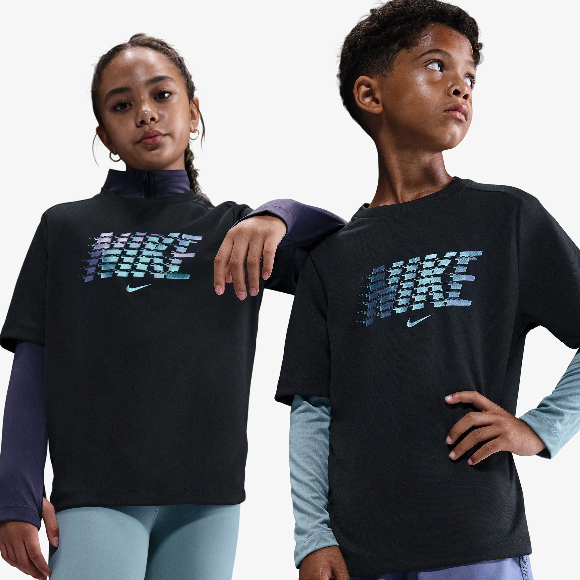 Nike Multi Çocuk Siyah Antrenman T-Shirt