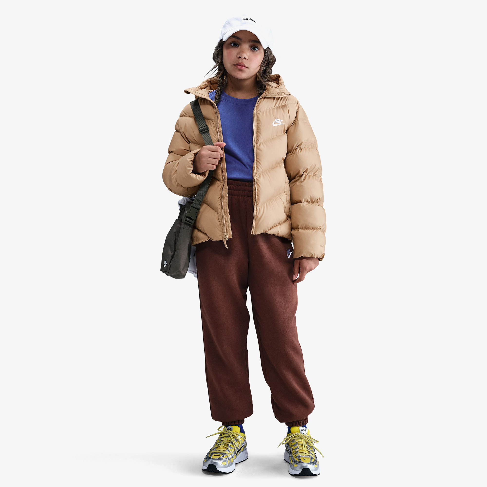 Nike Sportswear All Day Play Çocuk Kahverengi Ceket