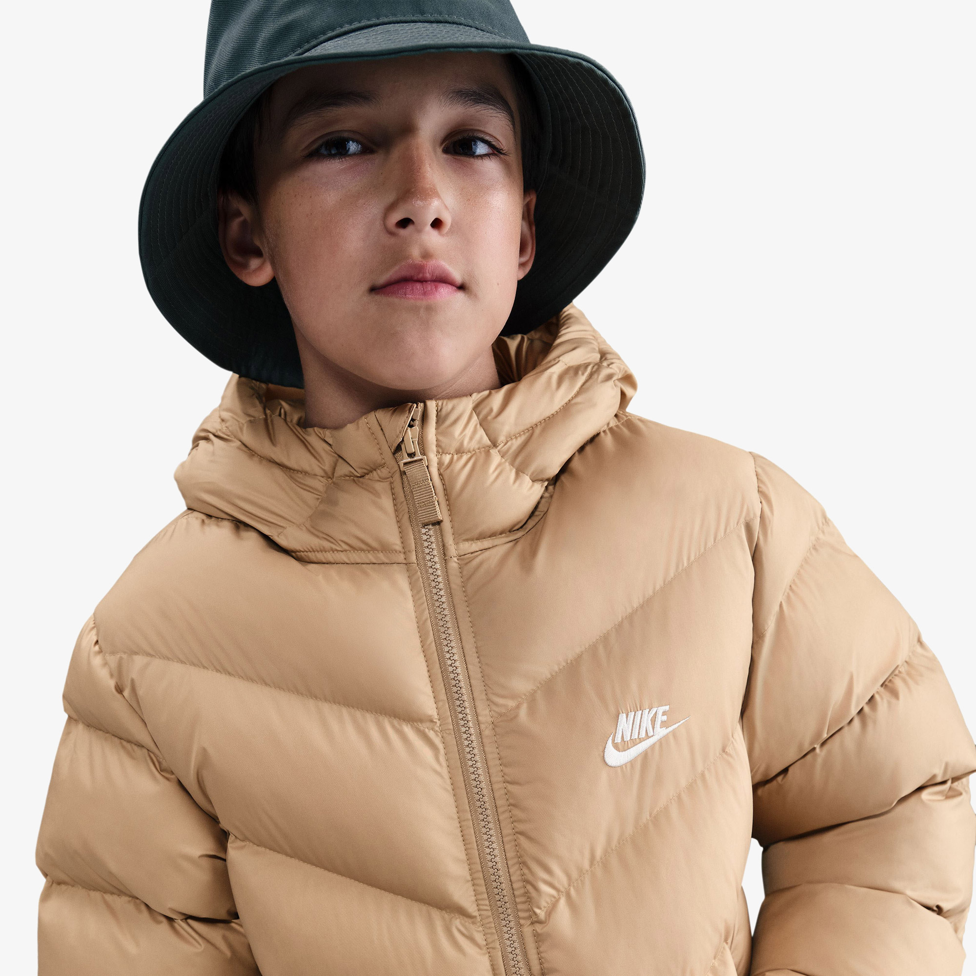 Nike Sportswear All Day Play Çocuk Kahverengi Ceket