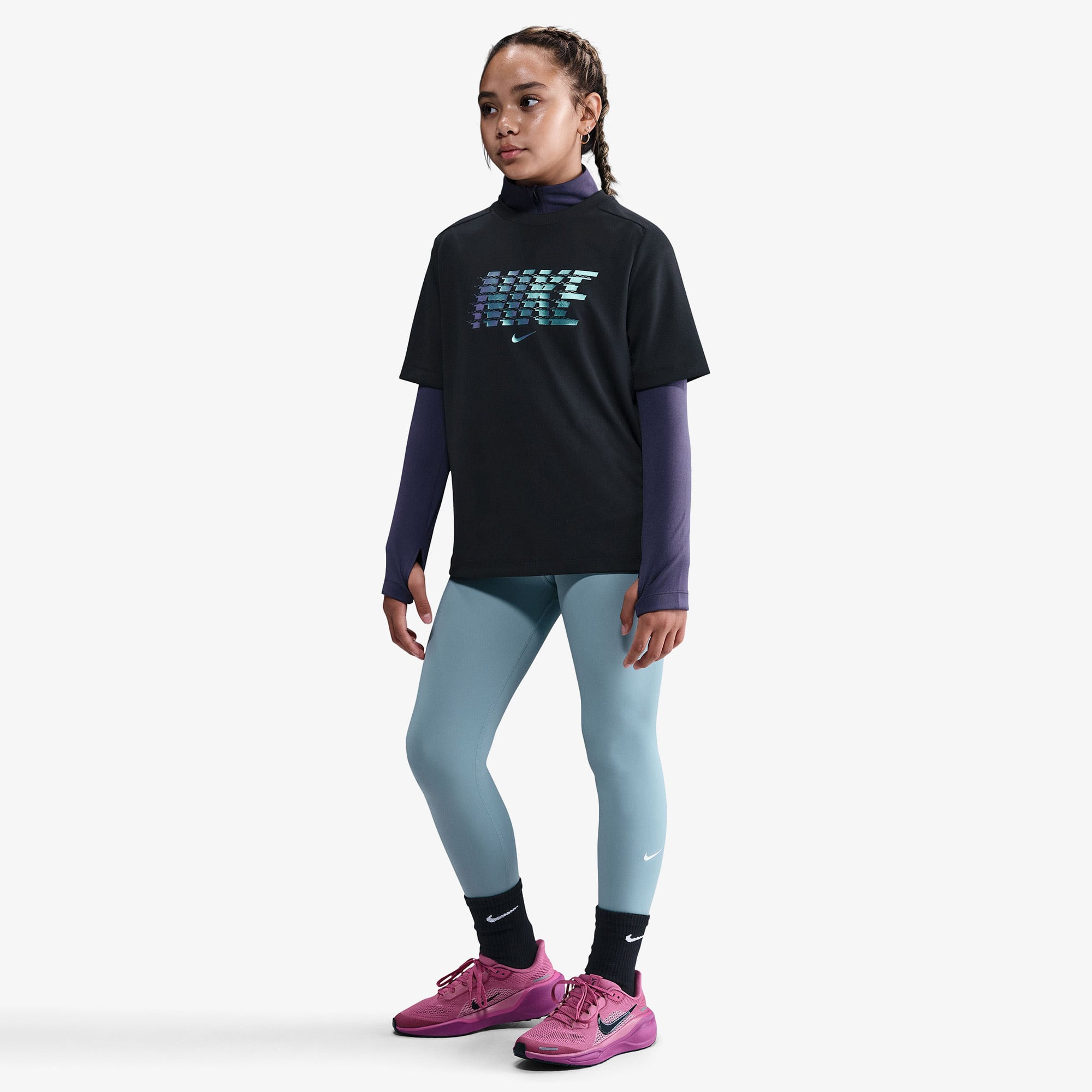 Nike Multi Çocuk Siyah Antrenman T-Shirt