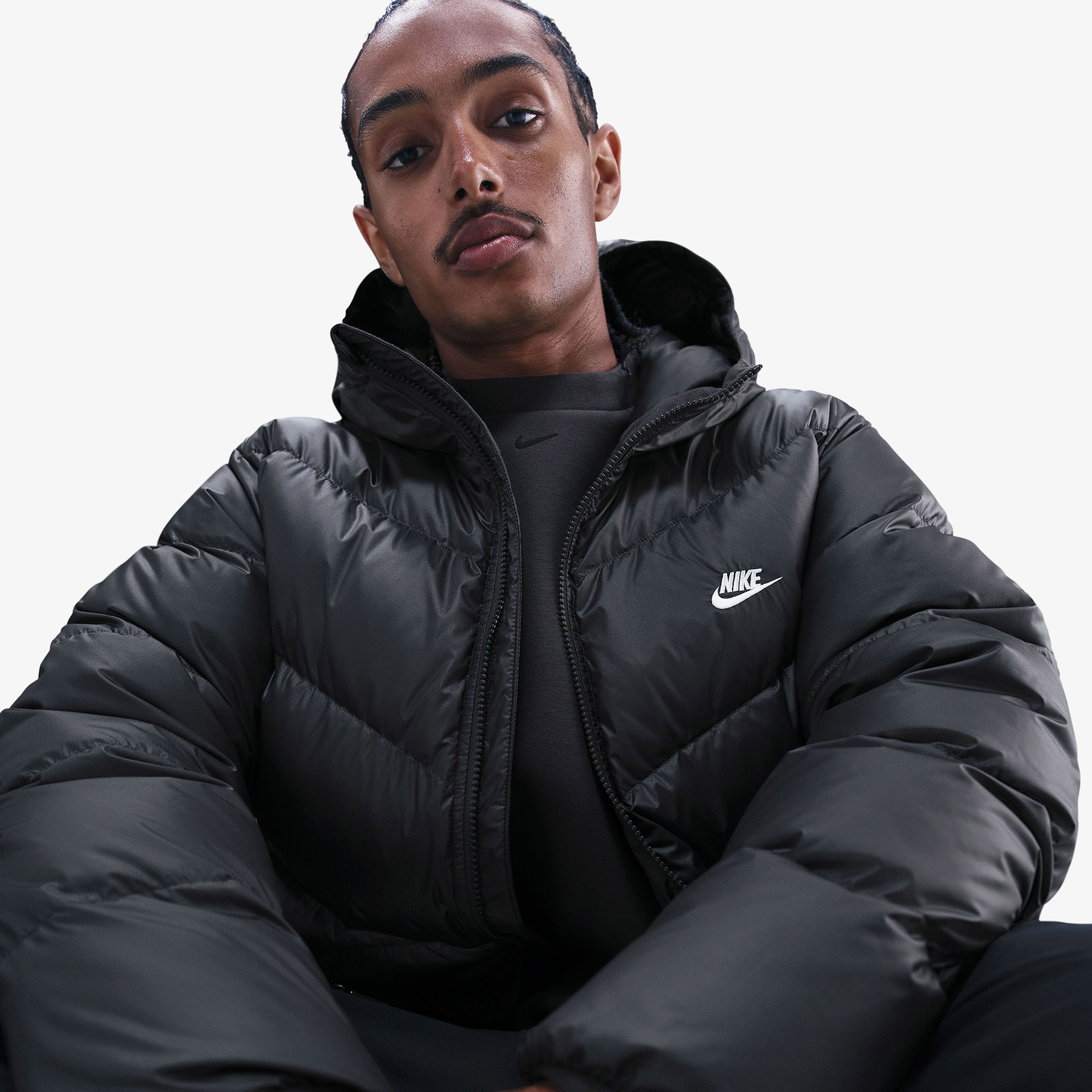 Nike Windrunner Erkek Gri Ceket