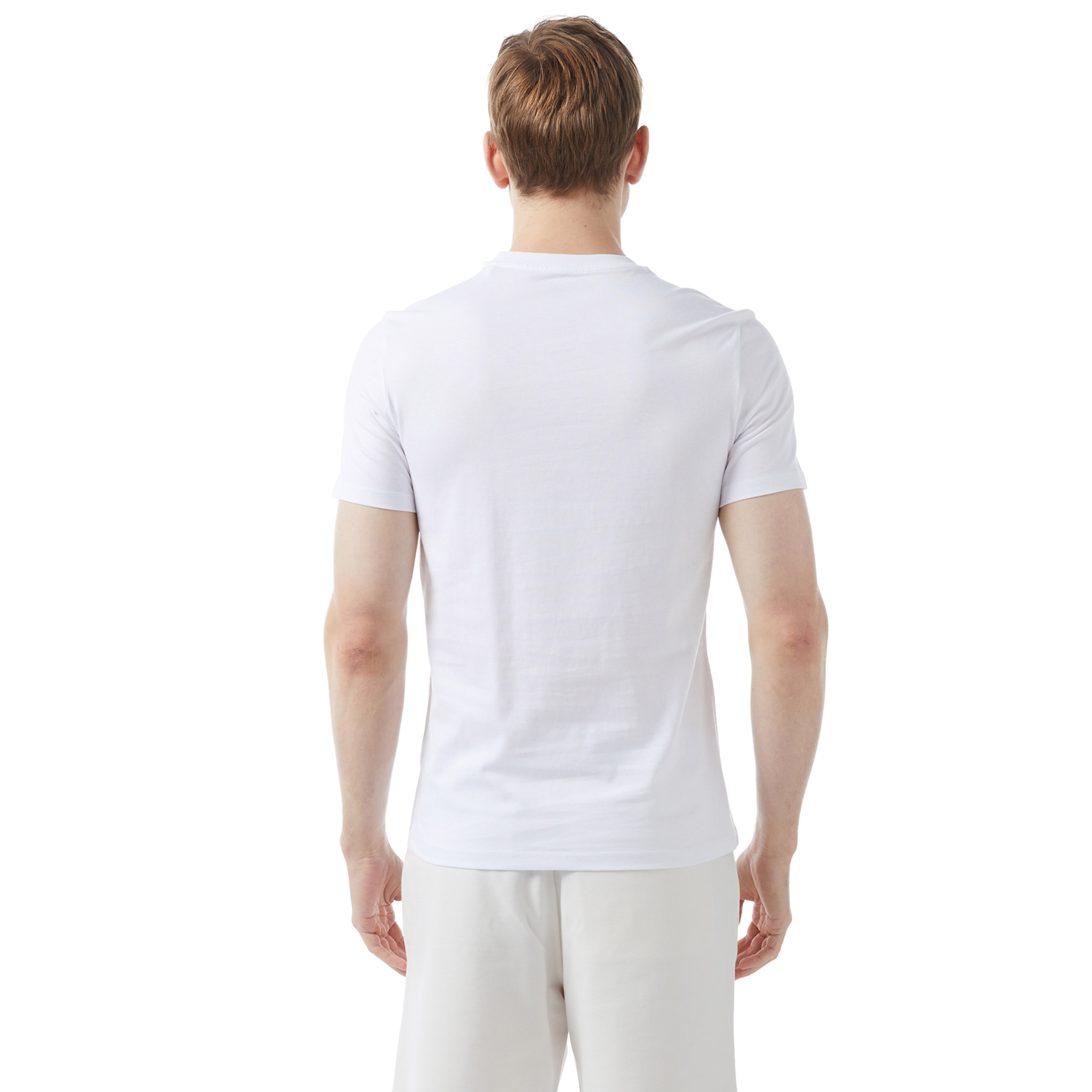 Guess Mid Organic Stream 180 Erkek Beyaz T-Shirt