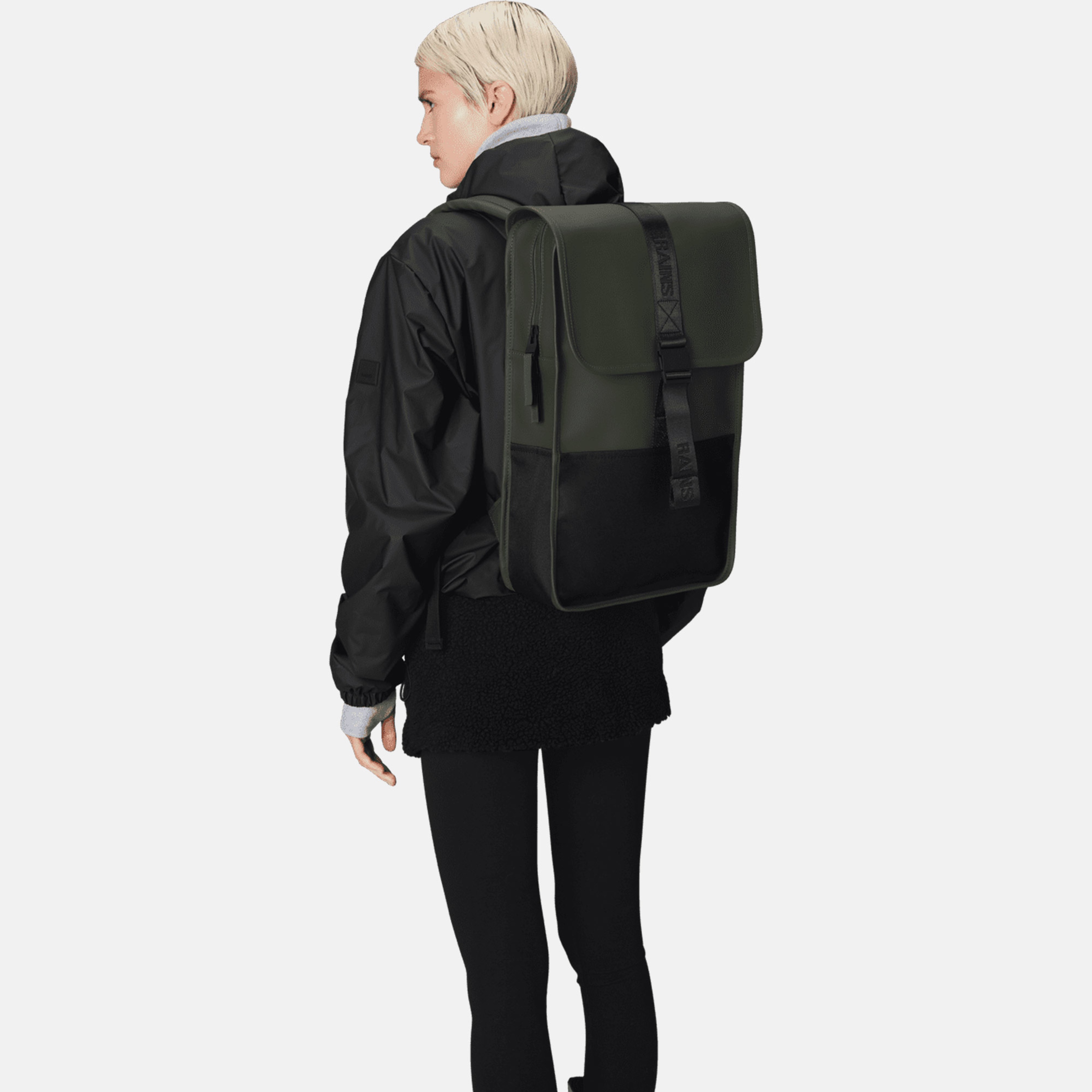 Rains Trail W3 Unisex Yeşil Sırt Çantası