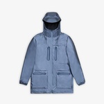 Rains Cargo Long W3 Unisex Mavi Yağmurluk