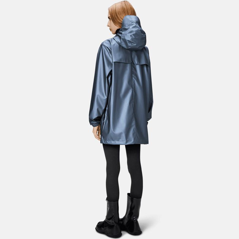 Rains Cargo Long W3 Unisex Mavi Yağmurluk