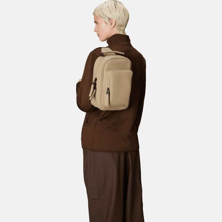 Rains Book Daypack Mini W3 Unisex Bej Sırt Çantası