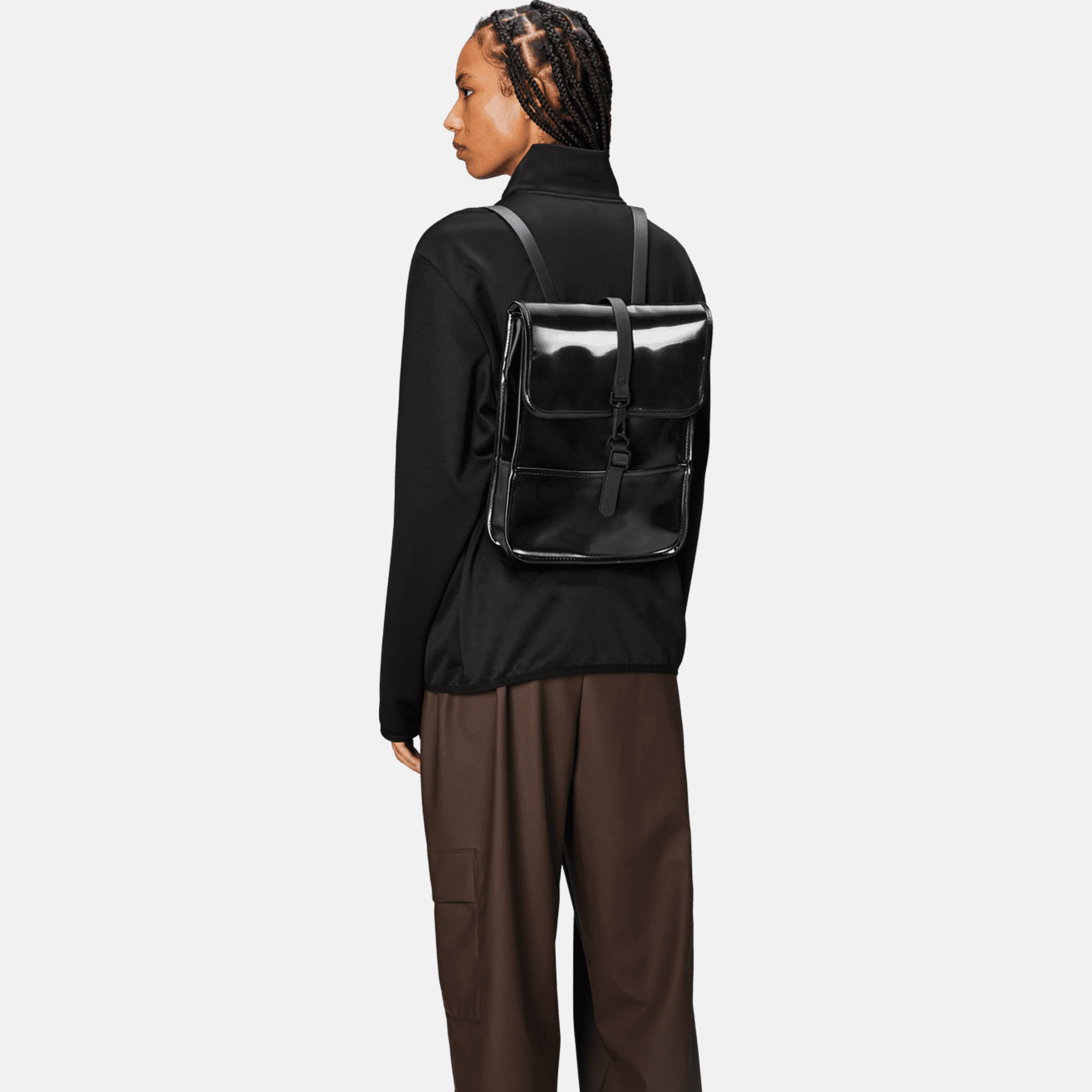 Rains Backpack Micro W3 Unisex Siyah Sırt Çantası