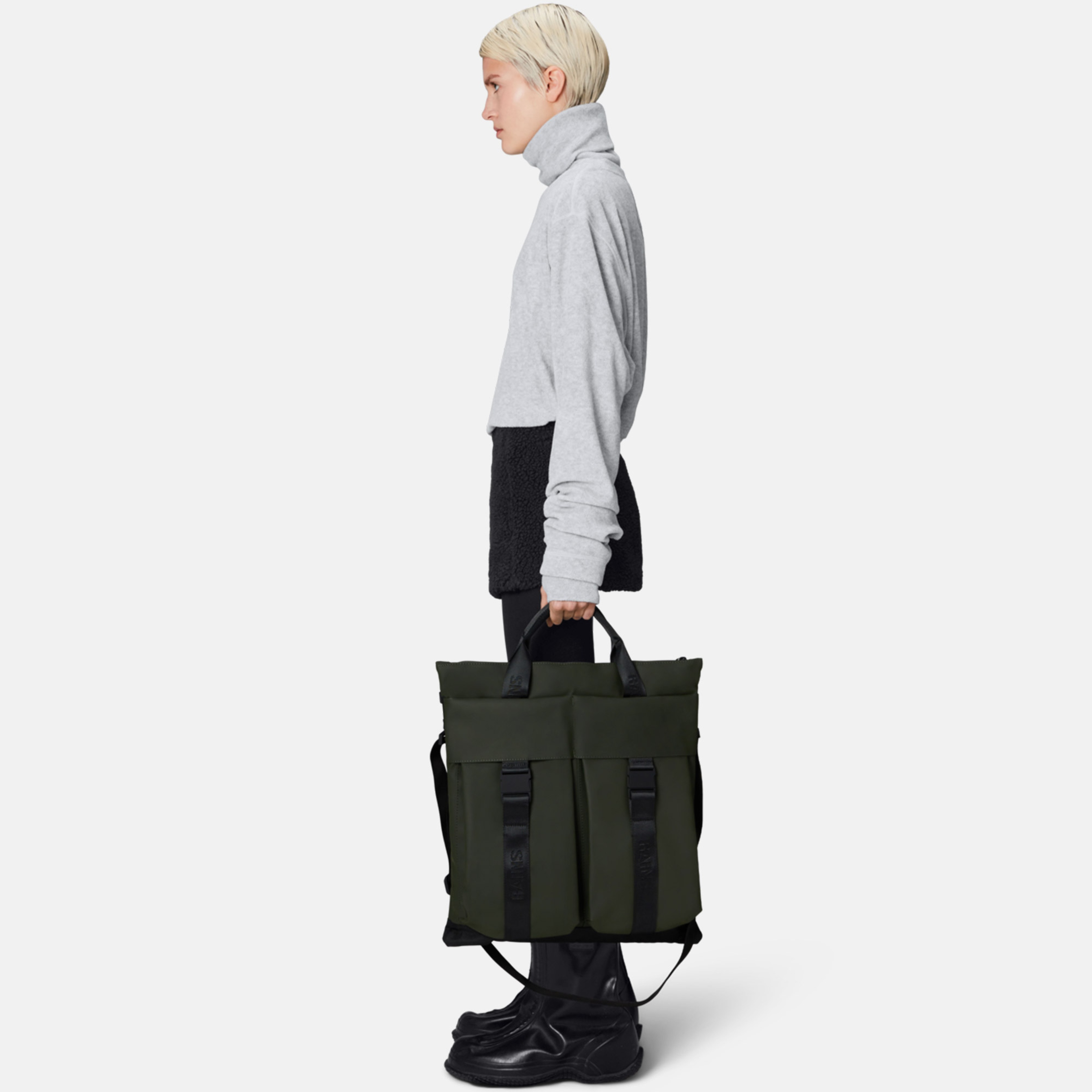 Rains Trail Tote W3 Unisex Yeşil Omuz Çantası