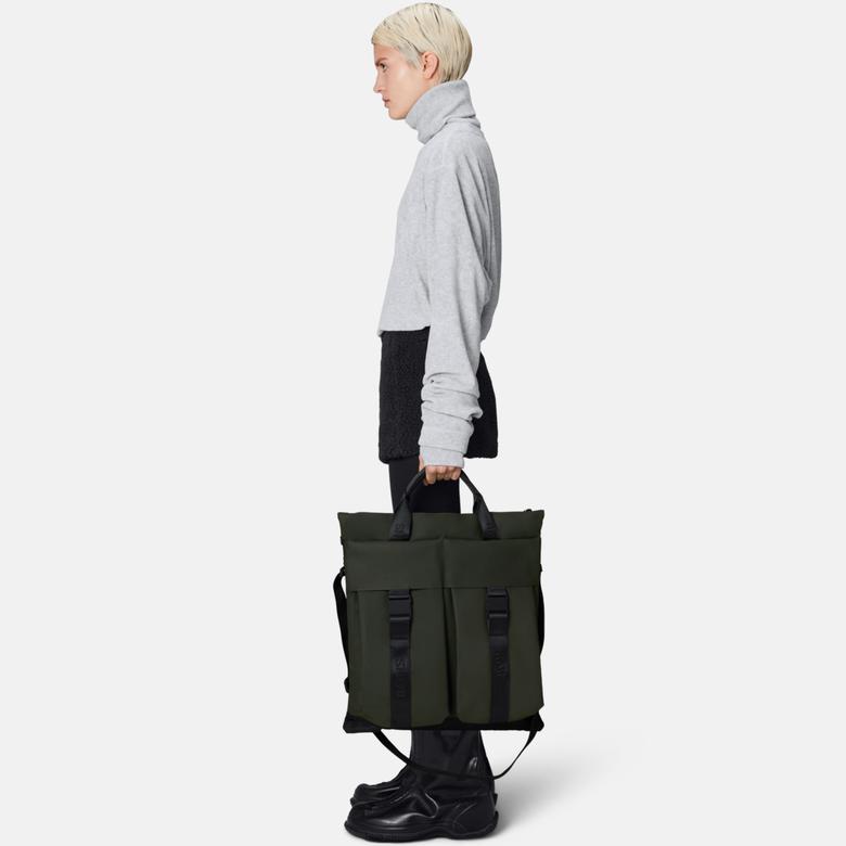 Rains Trail Tote W3 Unisex Yeşil Omuz Çantası