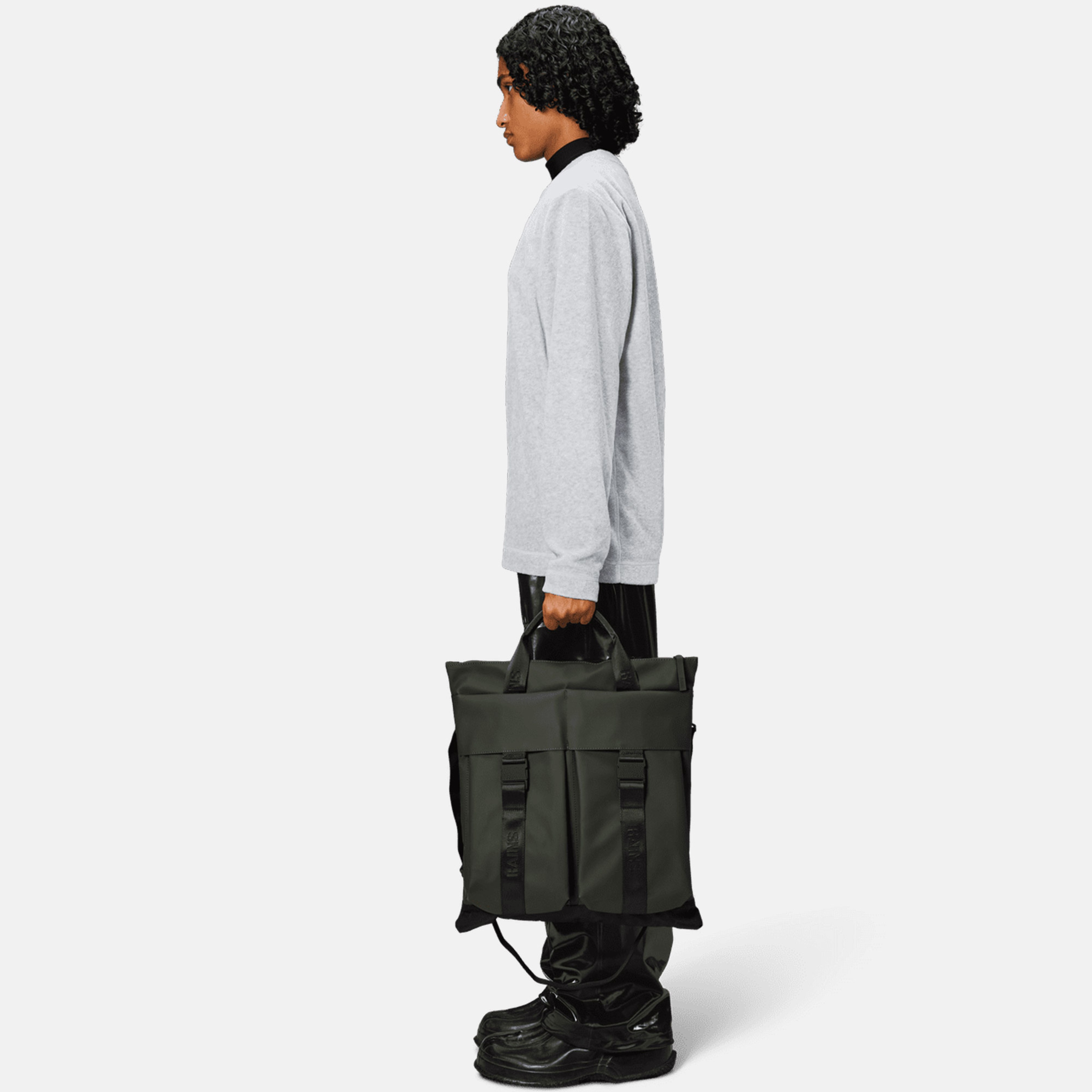 Rains Trail Tote W3 Unisex Yeşil Omuz Çantası