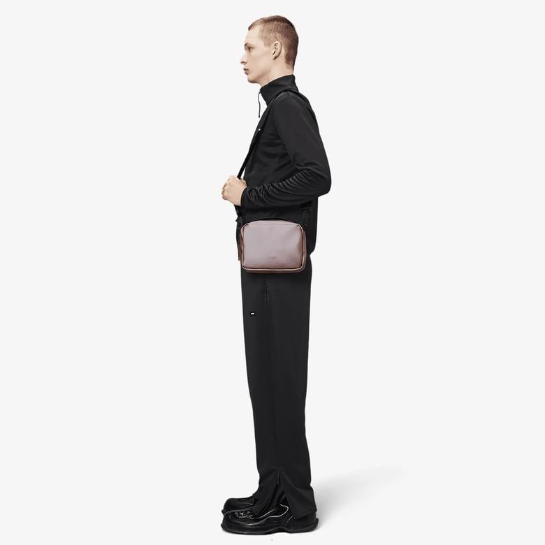 Rains Box Bag W3 Unisex Kahverengi Omuz Çantası