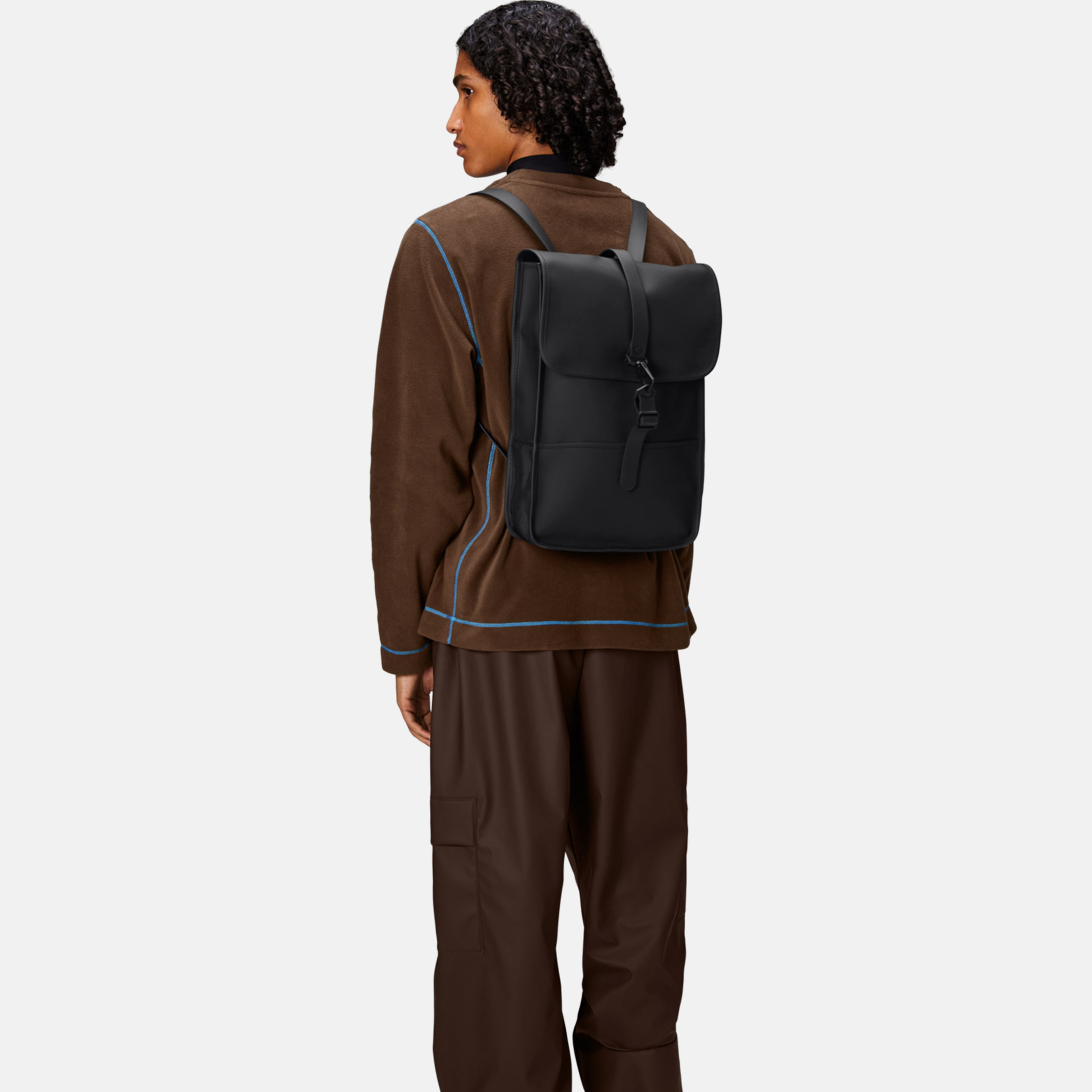 Rains Backpack Mini W3 Unisex Siyah Sırt Çantası