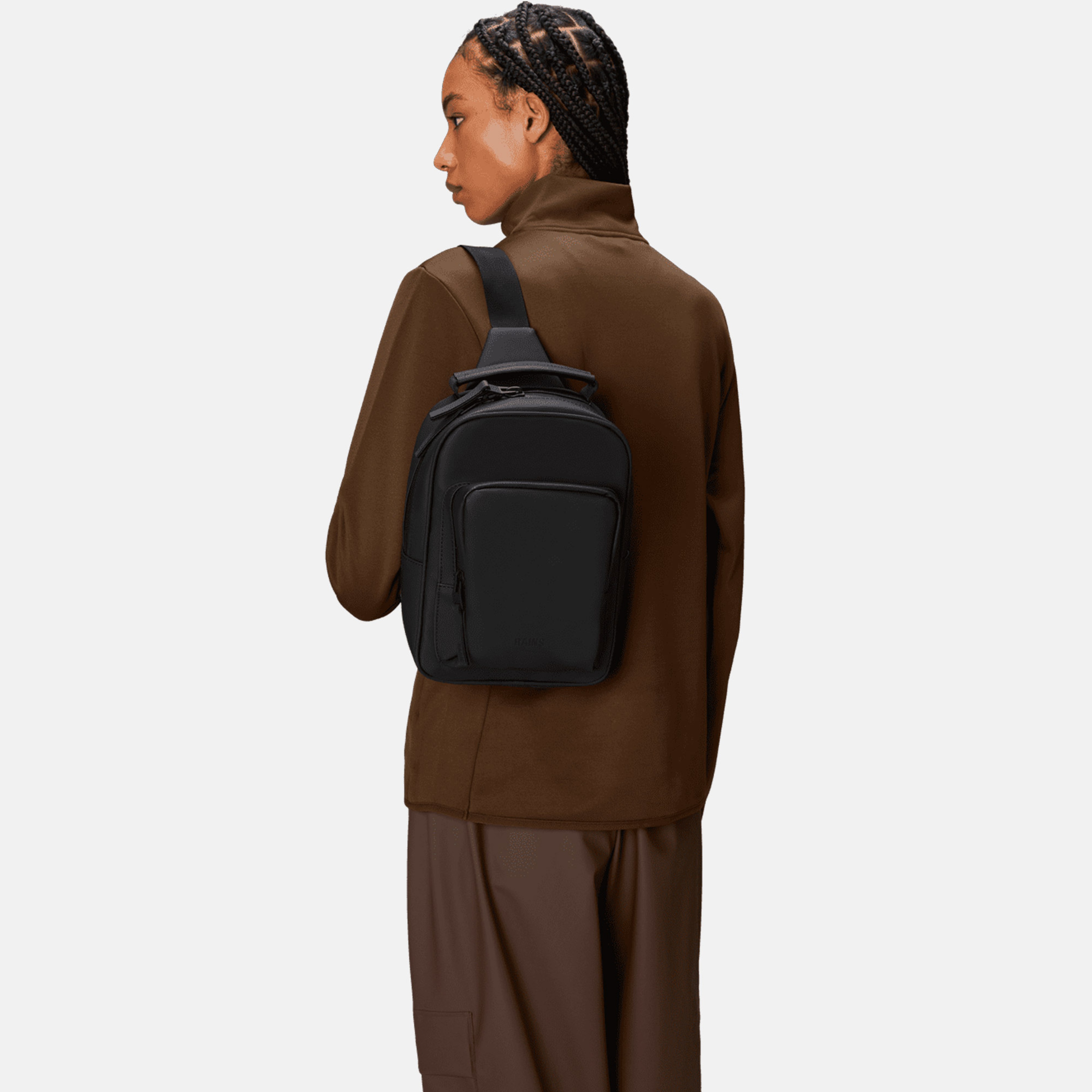 Rains Book Daypack Mini W3 Unisex Siyah Sırt Çantası