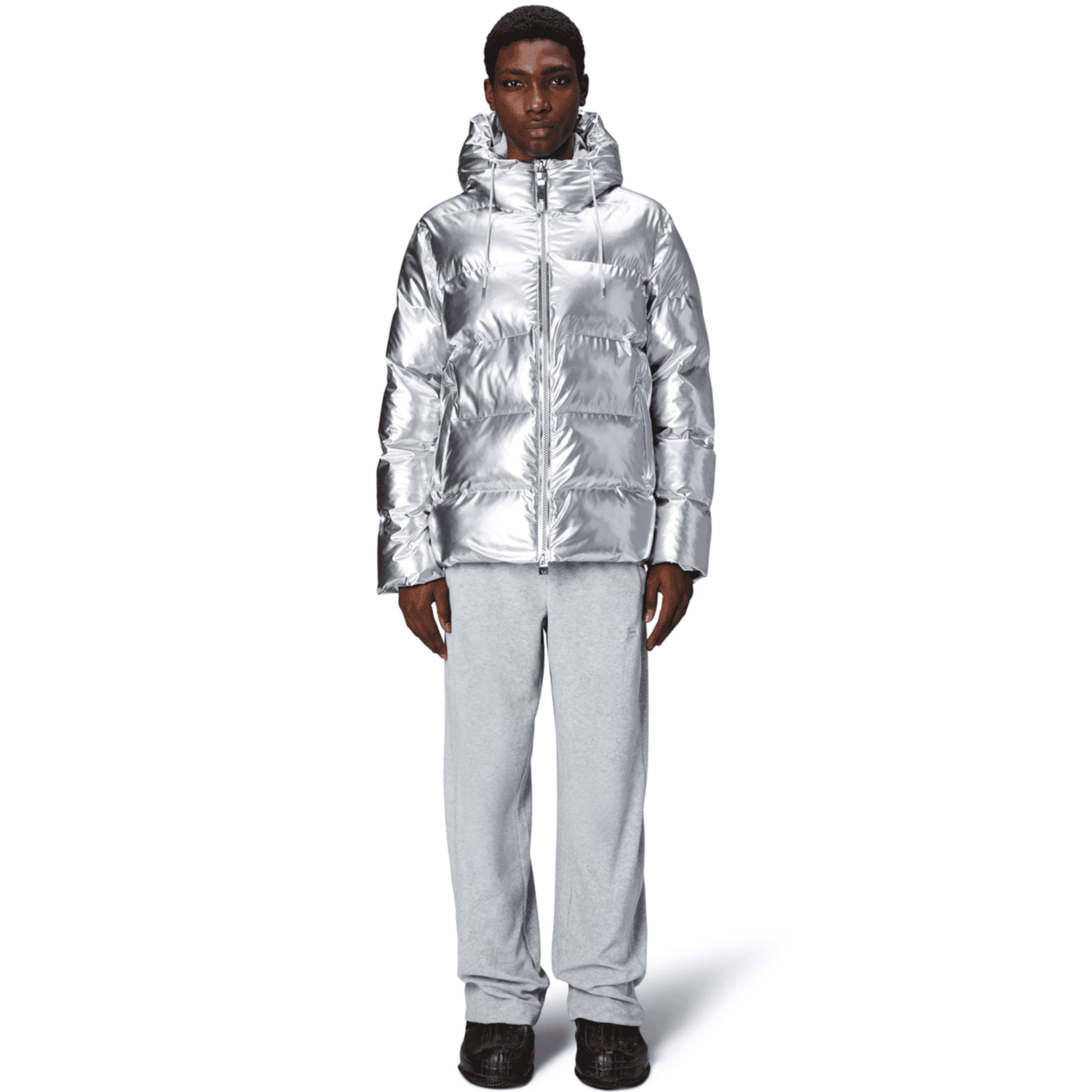 Rains Alta Puffer Jacket W3T3 Unisex Gri Mont