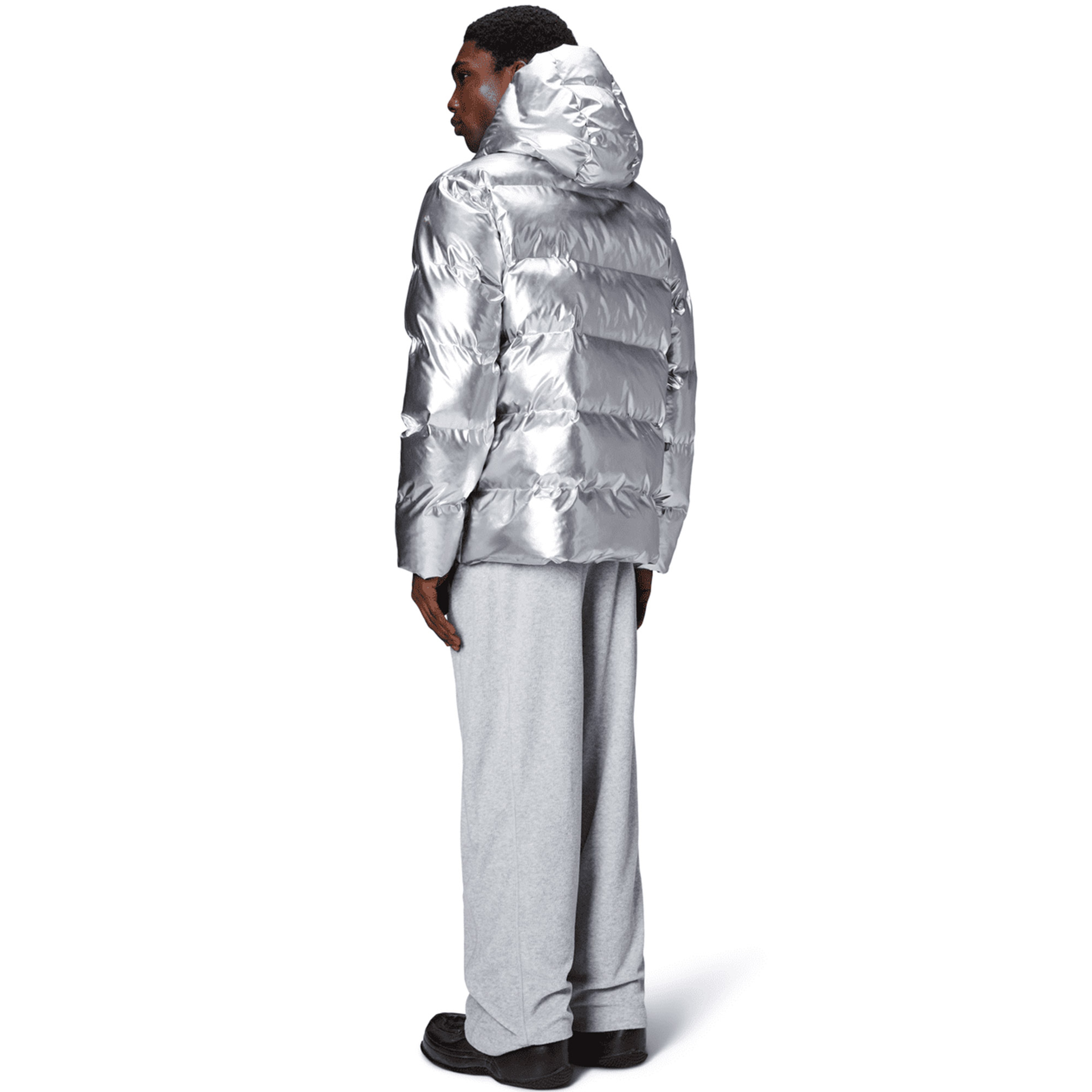 Rains Alta Puffer Jacket W3T3 Unisex Gri Mont