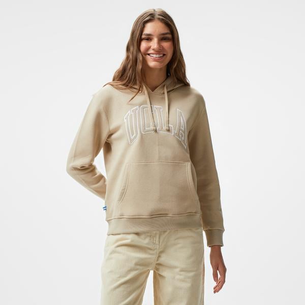Ucla Riley Nakışlı Kadın Gri Hoodie