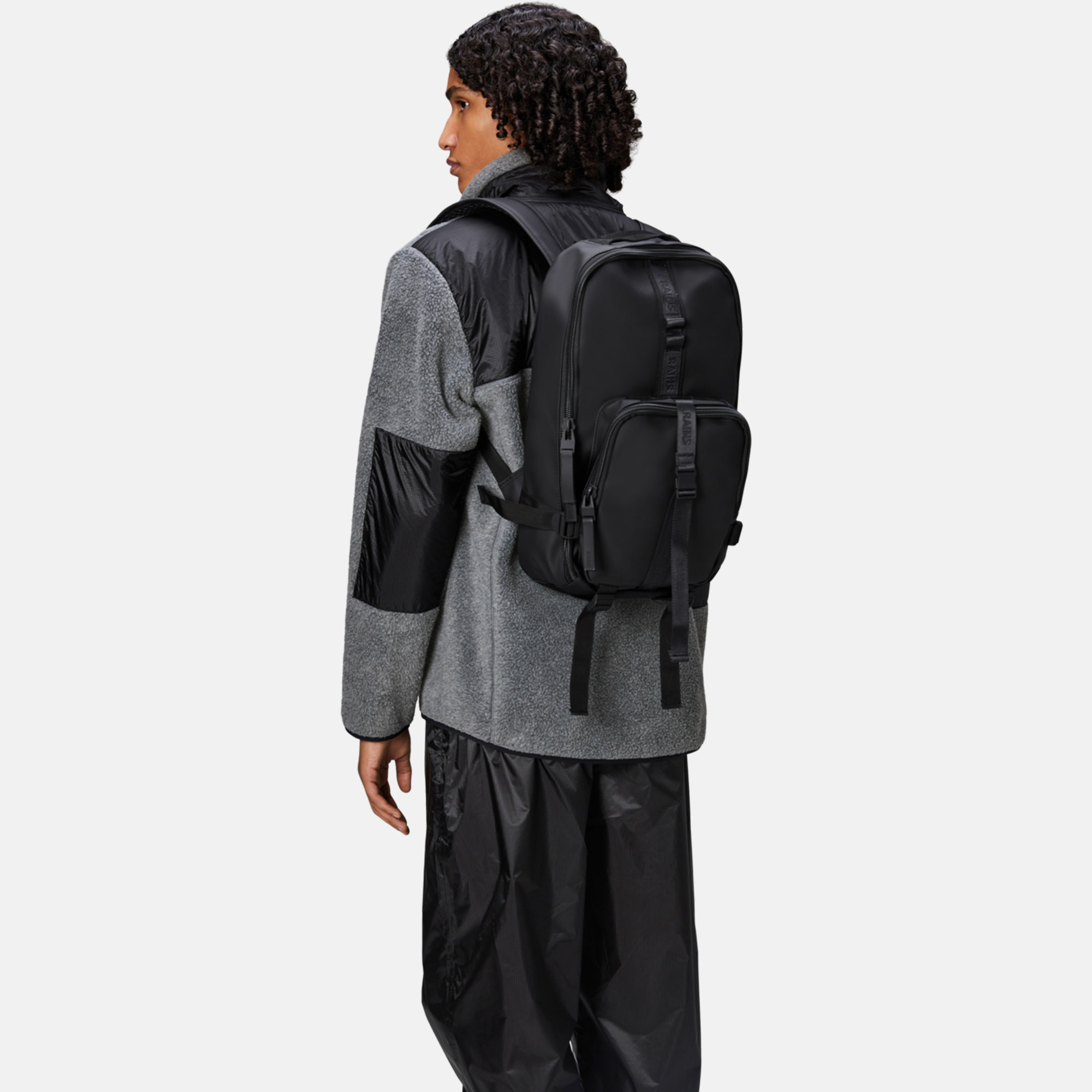 Rains Trail Rucksack W3 Unisex Siyah Sırt Çantası