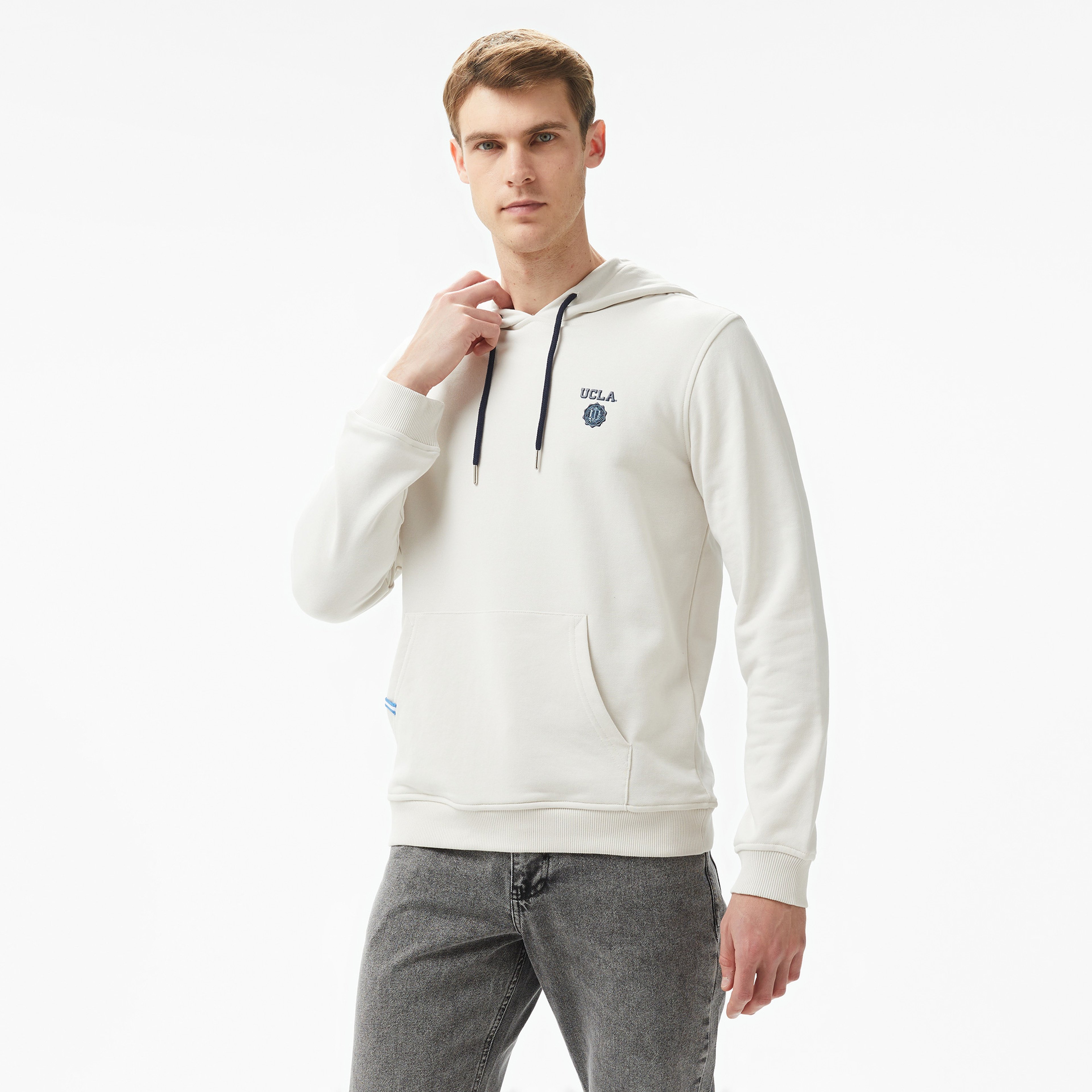 Ucla Nevada Unisex Bej Sweatshirt