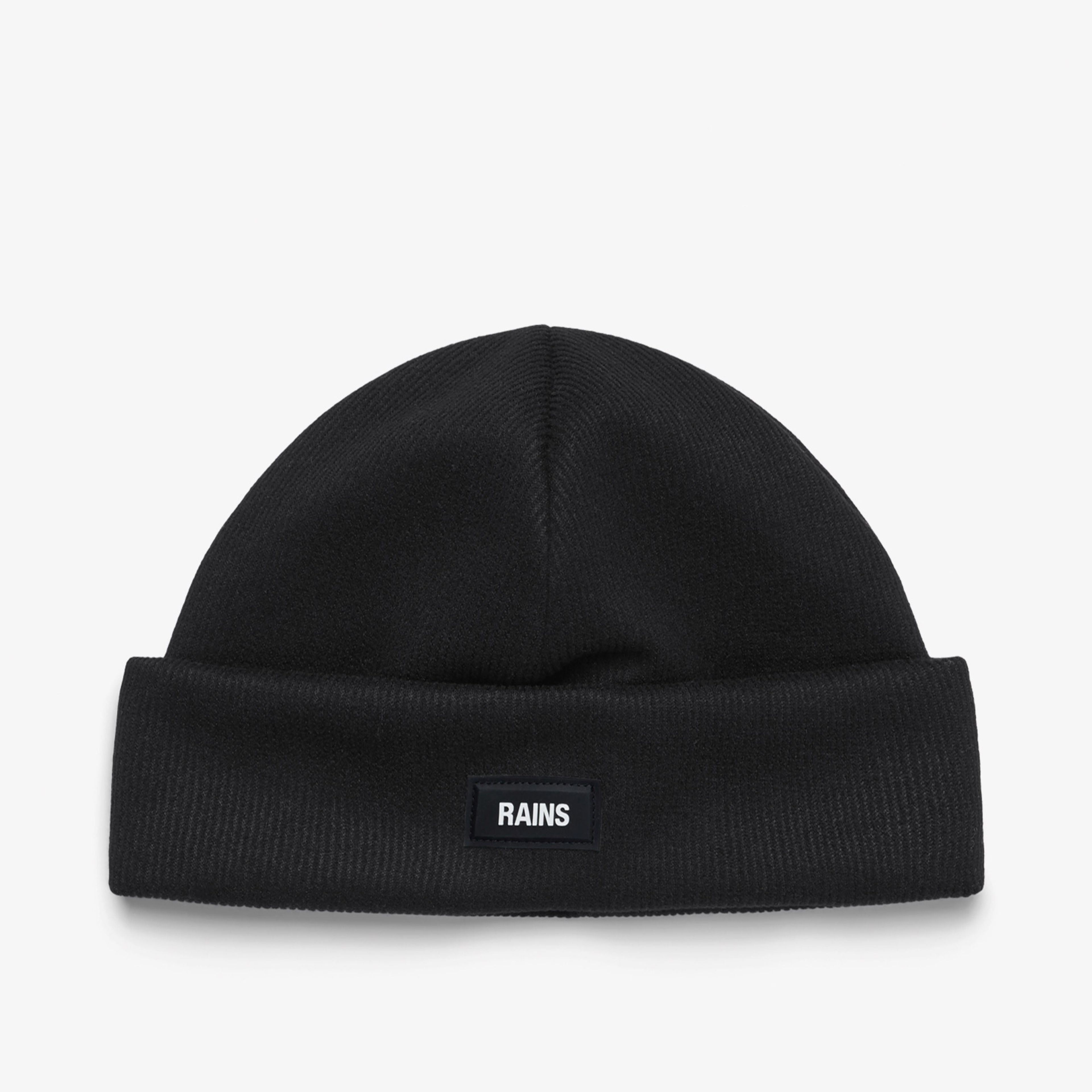 Rains Ribbed Fleece Beanie T1 Unisex Siyah Bere