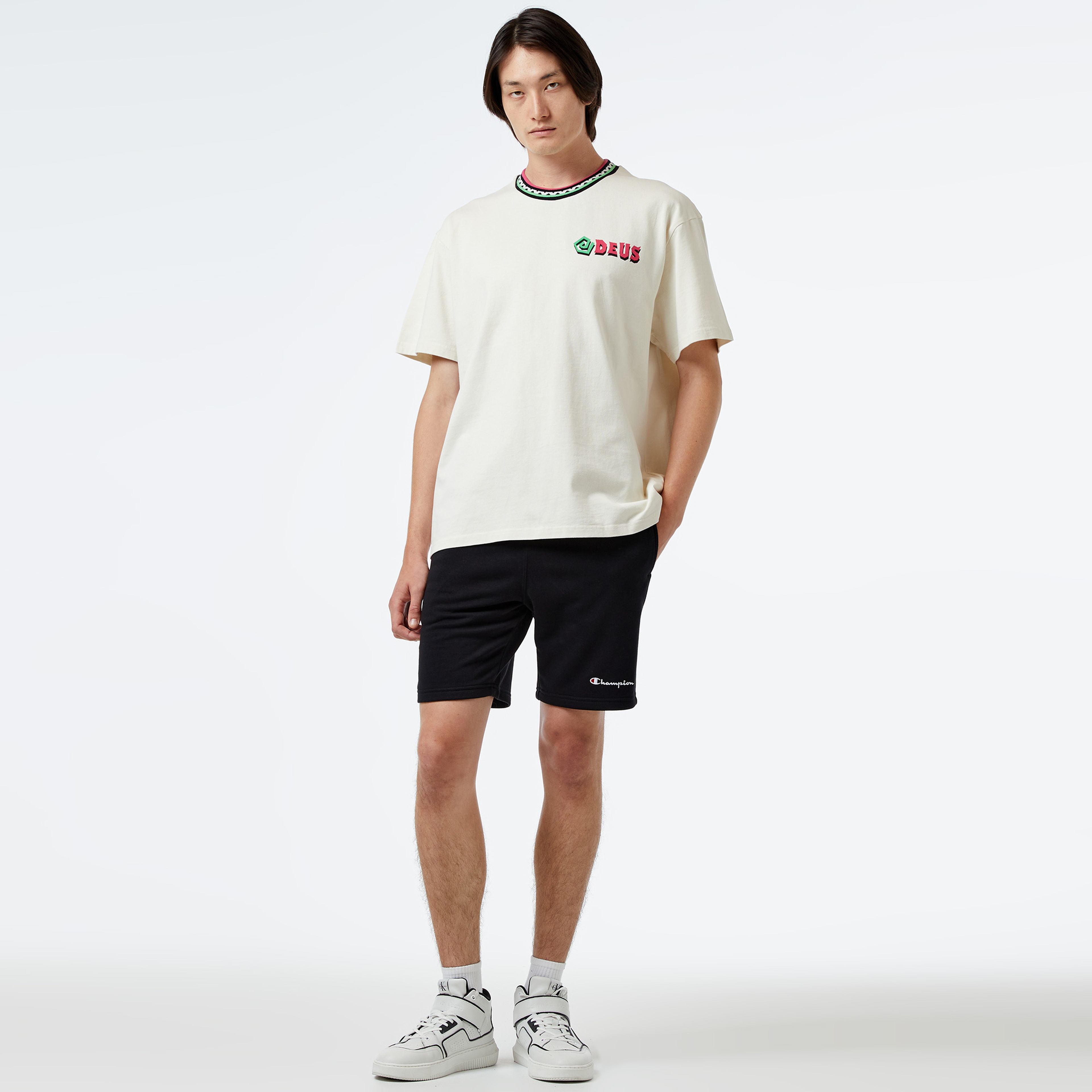 Deus Ex Machina Splits Erkek Beyaz T-Shirt