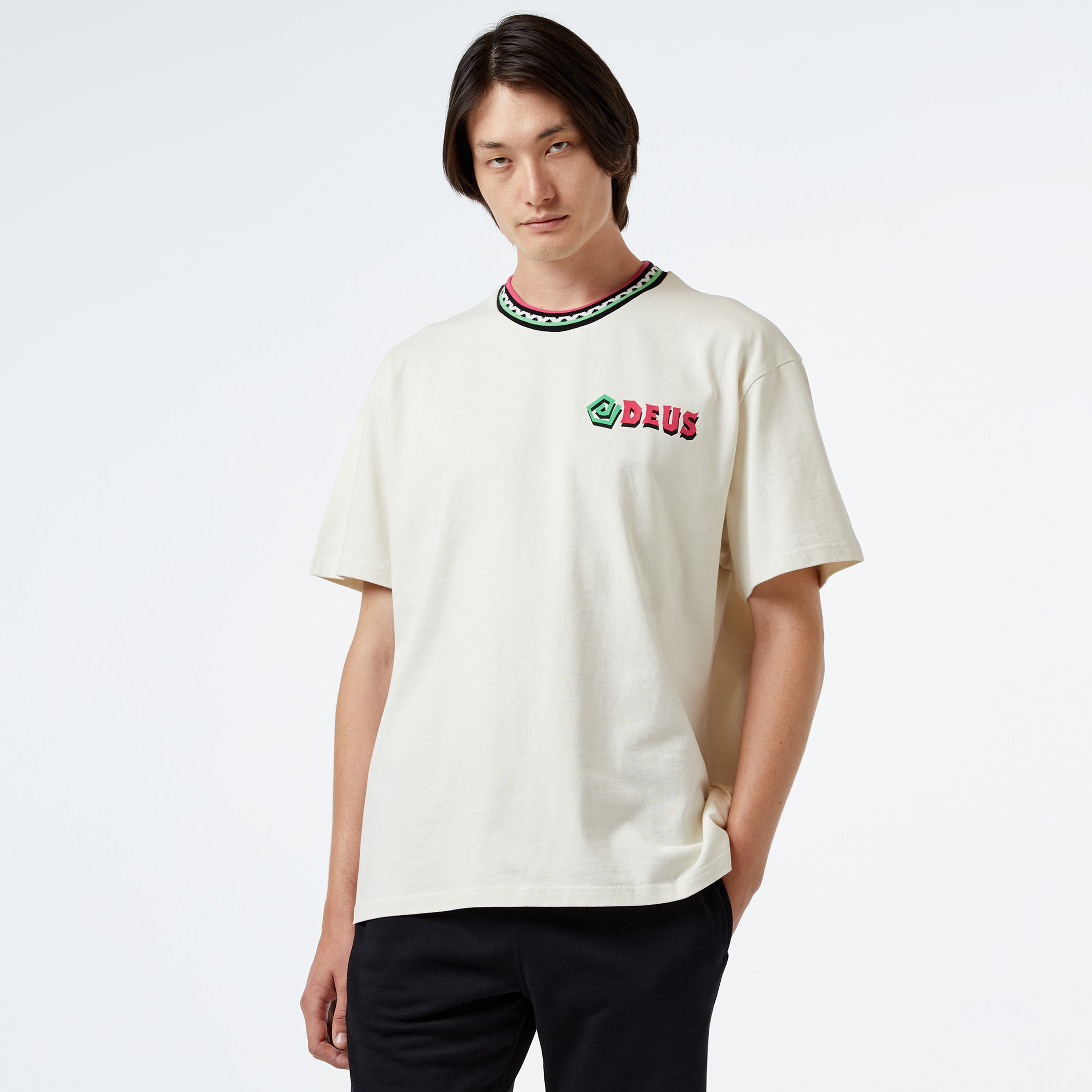 Deus Ex Machina Splits Erkek Beyaz T-Shirt