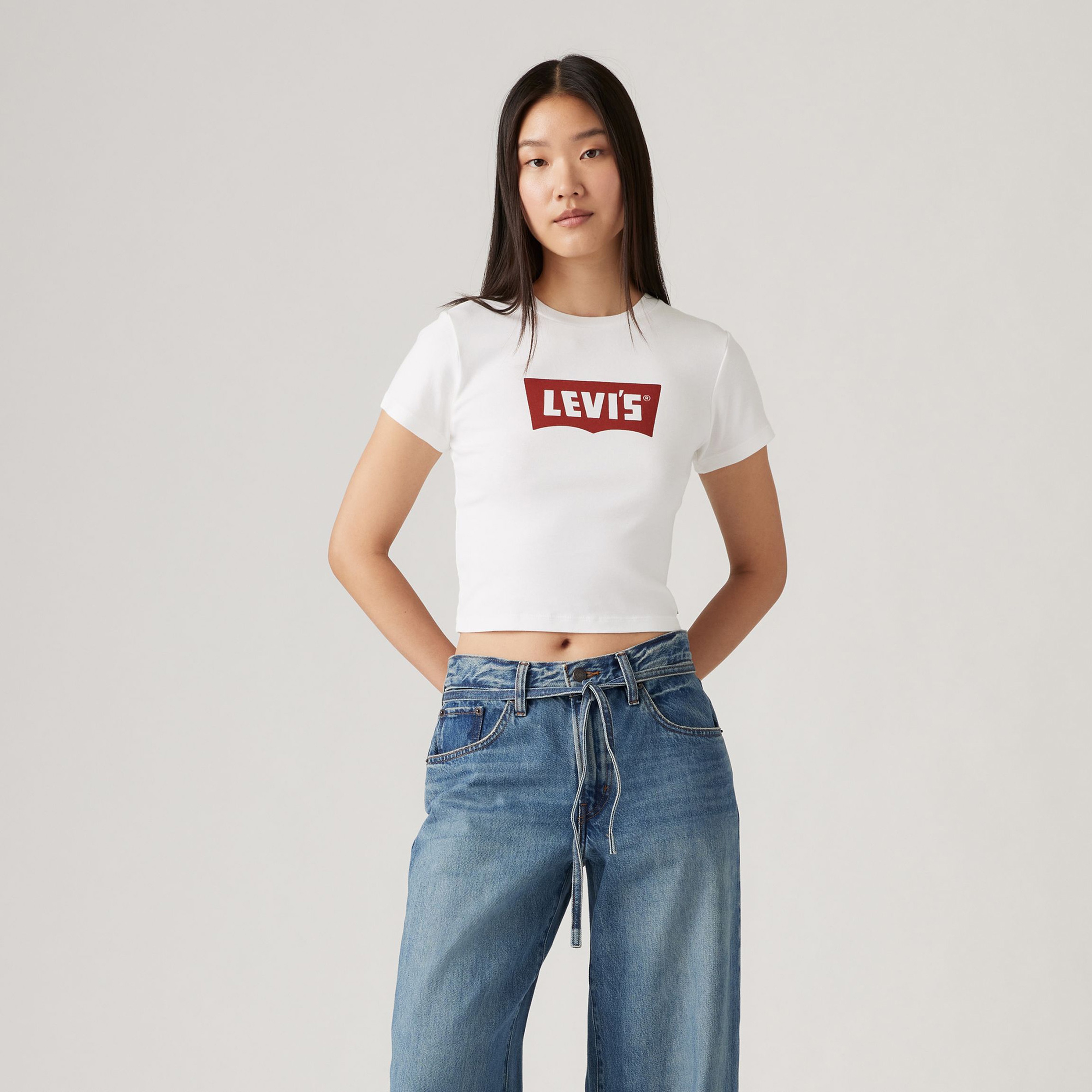 Levi's Essential Sporty  Kadın Beyaz T-Shirt